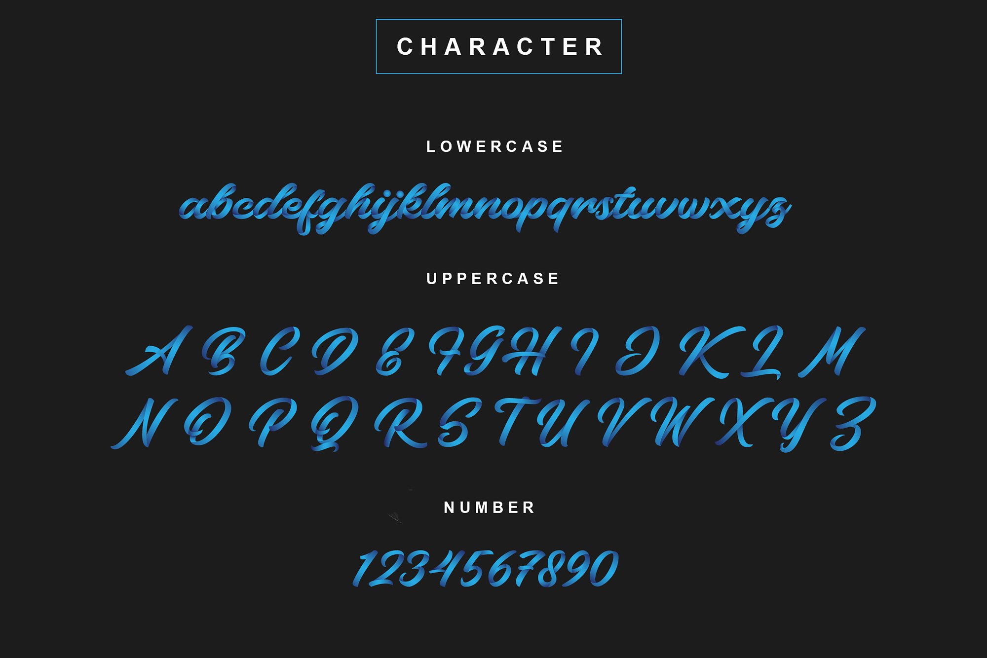 Bluesky OpentypeSVG字体插图5