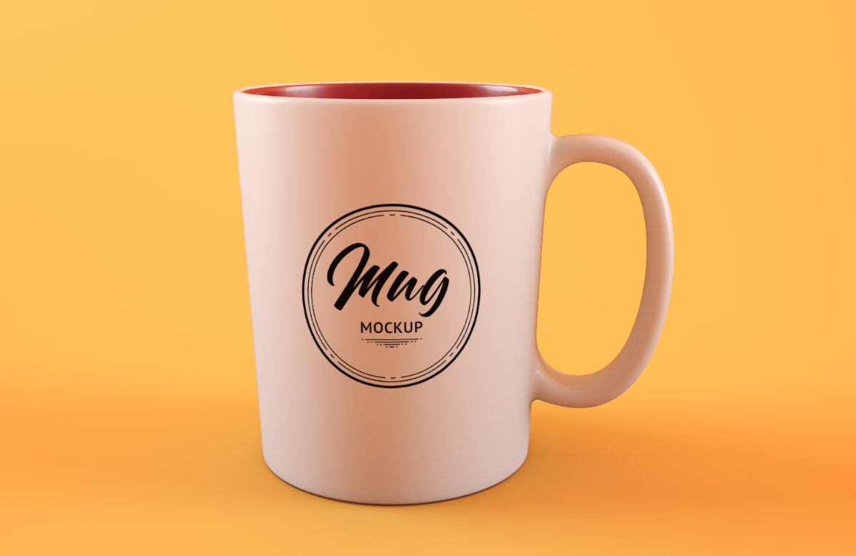 简约马克咖啡杯Logo贴图样机 Clean Coffee Cup Mockup插图1