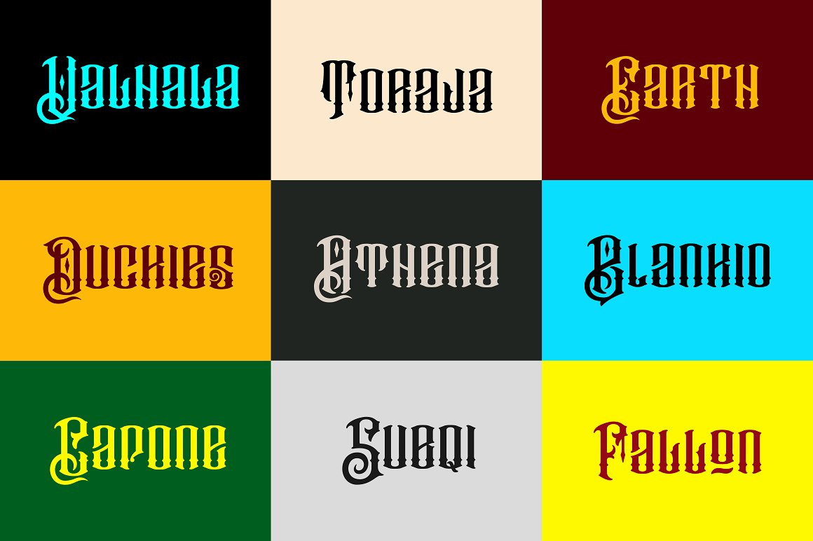 Barakah分层维多利亚字体 Barakah Layered Typeface + Extras插图9