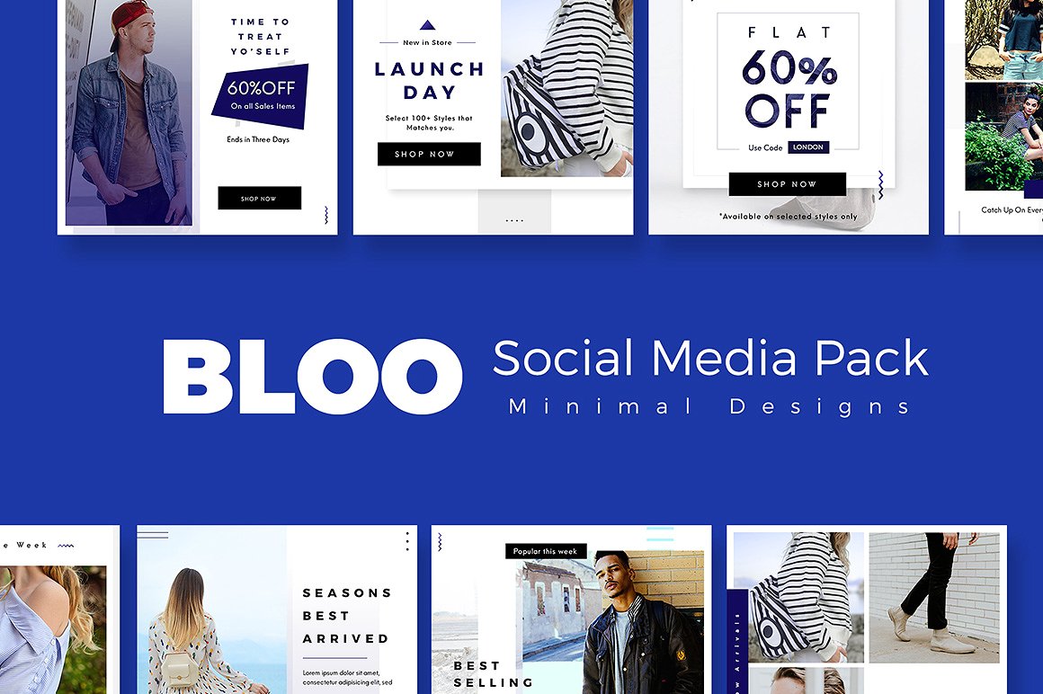 Bloo社交媒体工具包 Bloo Social Media Kit插图