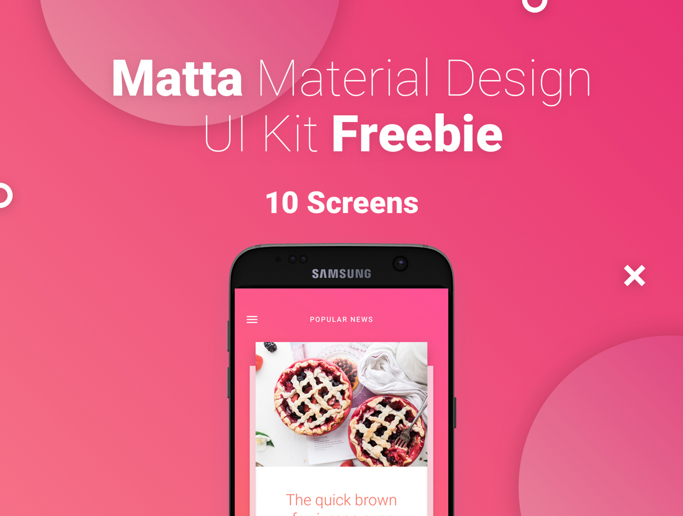 Matta Material移动应用程序UI工具包 Matta Material UI Kit插图