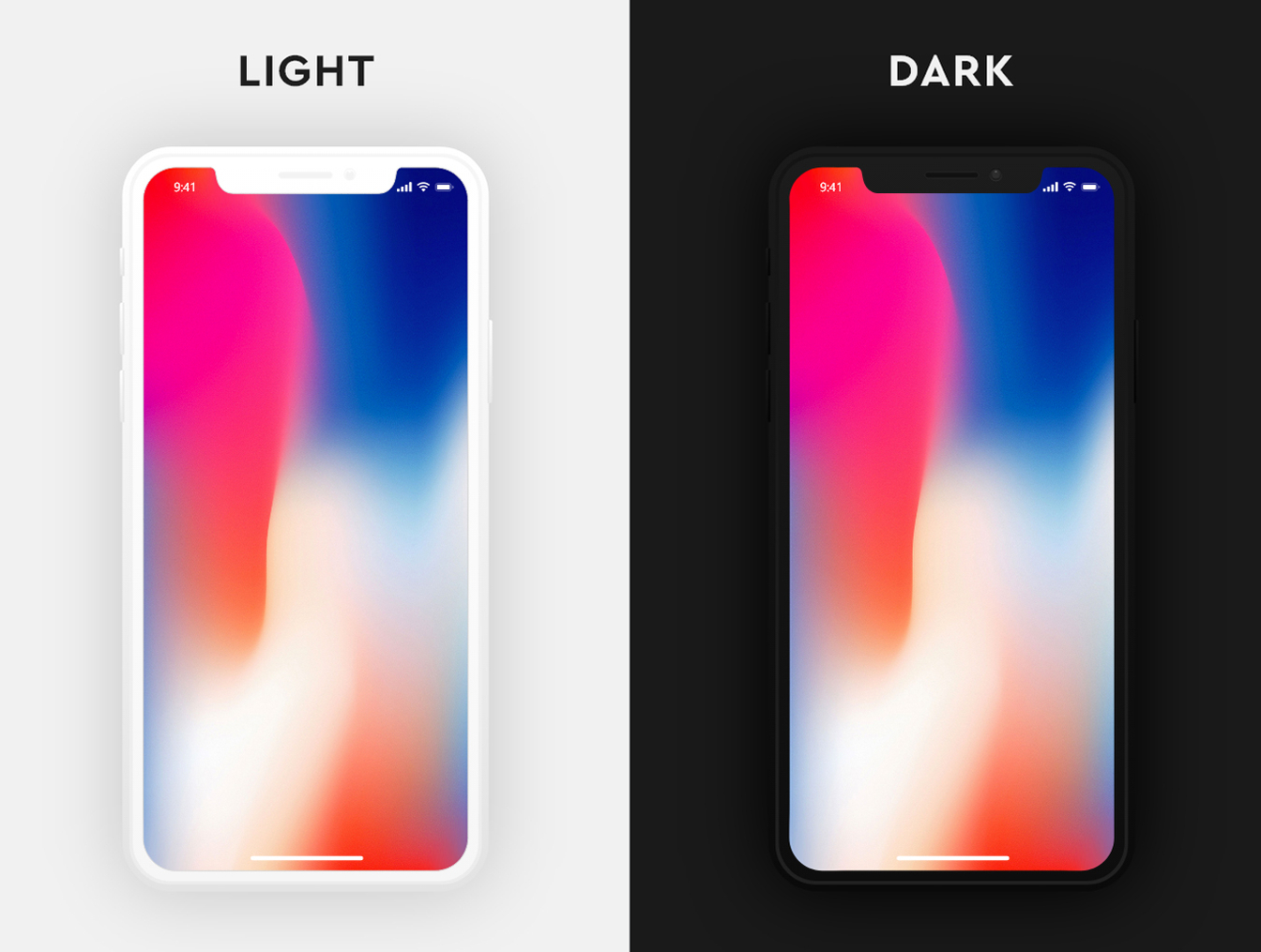 Dark＆Light iPhone X 样机插图1