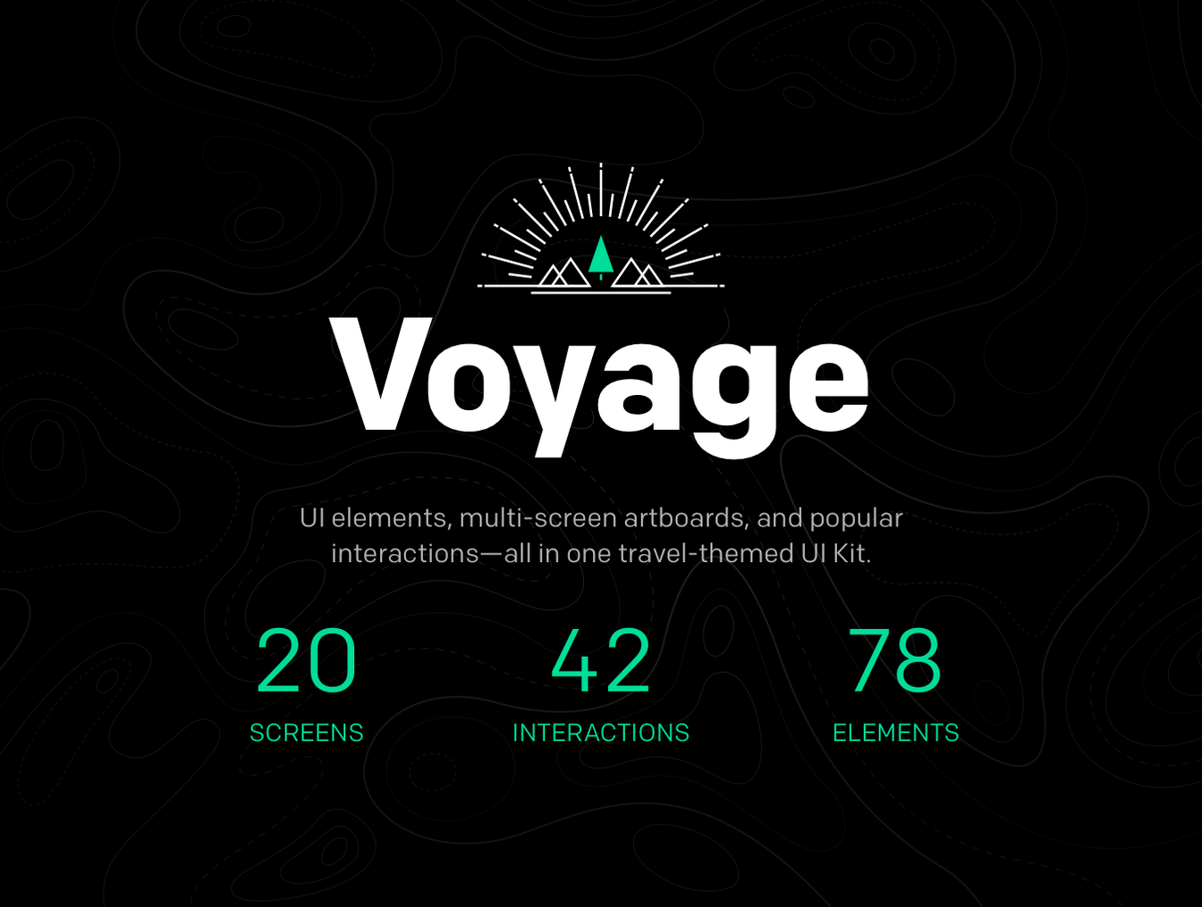 Voyage交互式UI套件 Voyage UI Kit插图