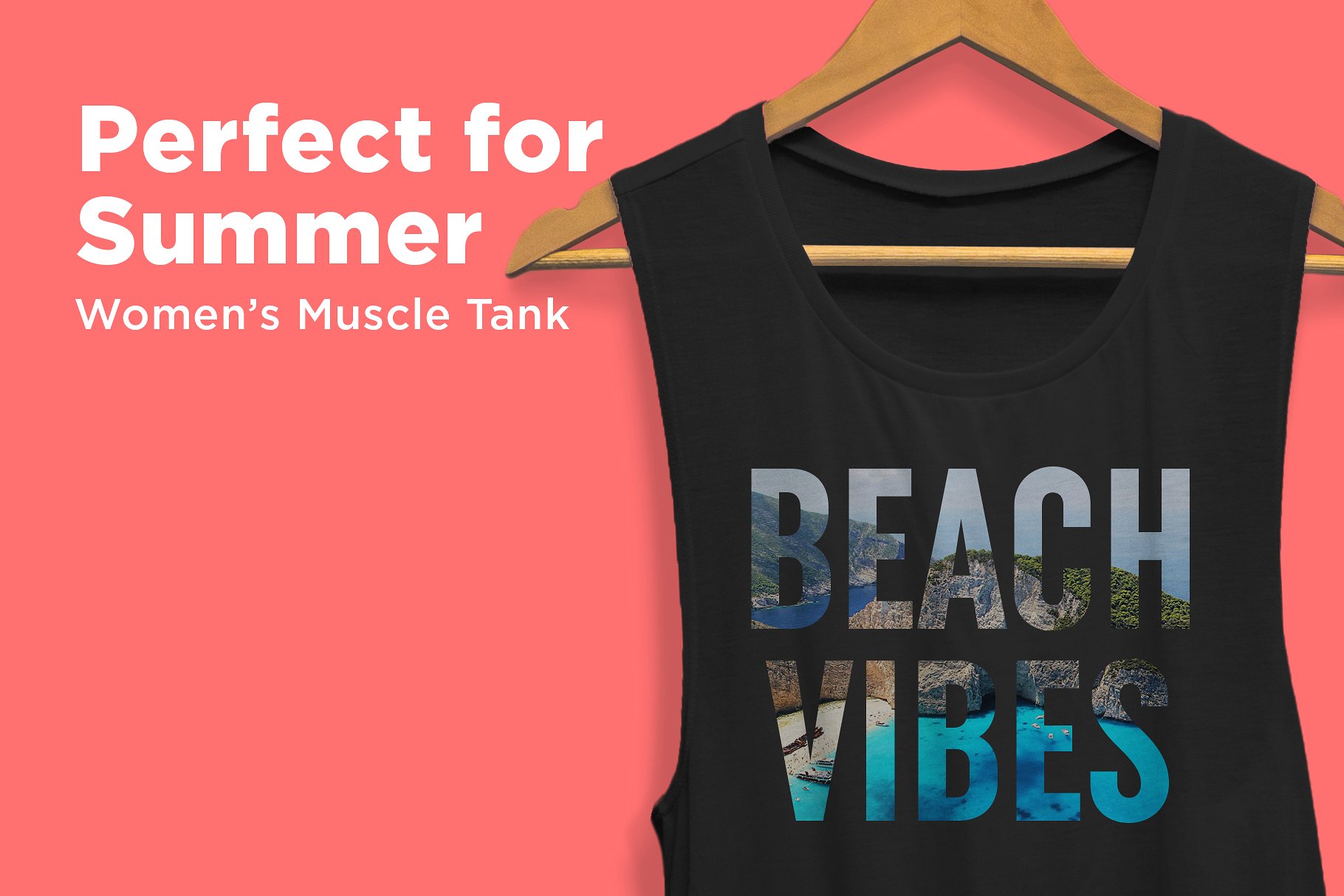 女子肌肉坦克背心样机 Women’s Muscle Tank Vest Prototype插图1
