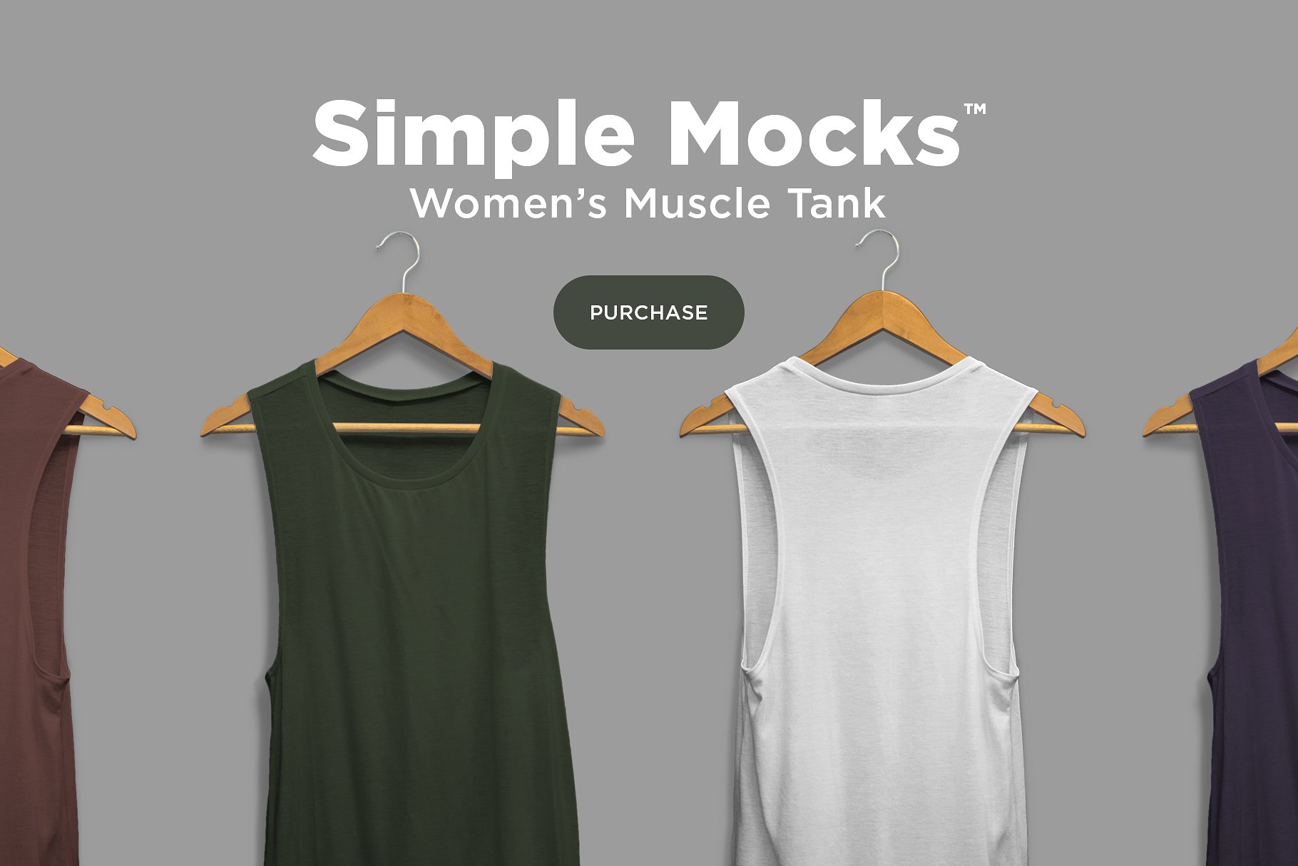 女子肌肉坦克背心样机 Women’s Muscle Tank Vest Prototype插图2