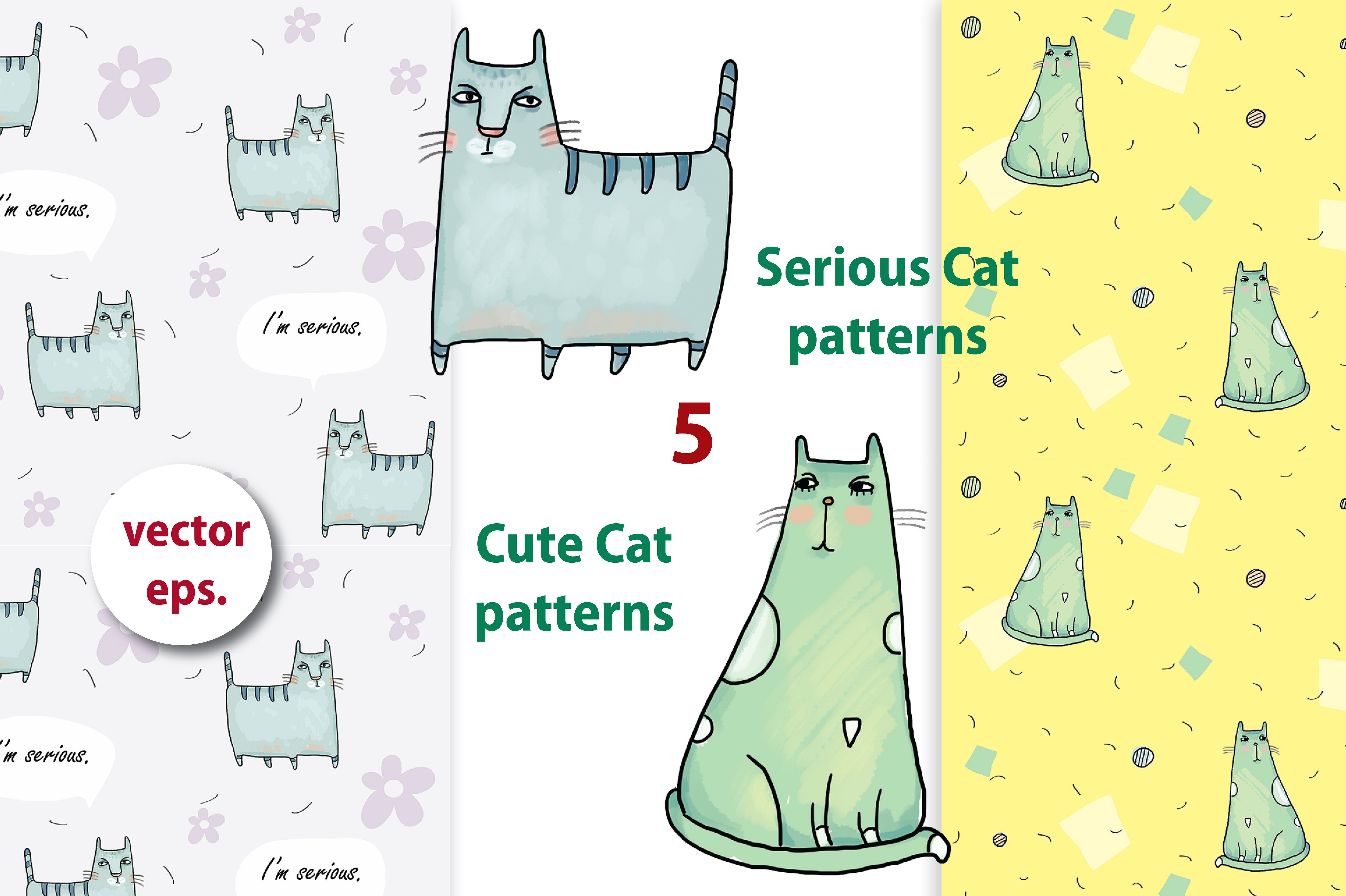 40款严肃的猫收图集 40 Serious Cat Collection Patterns插图4