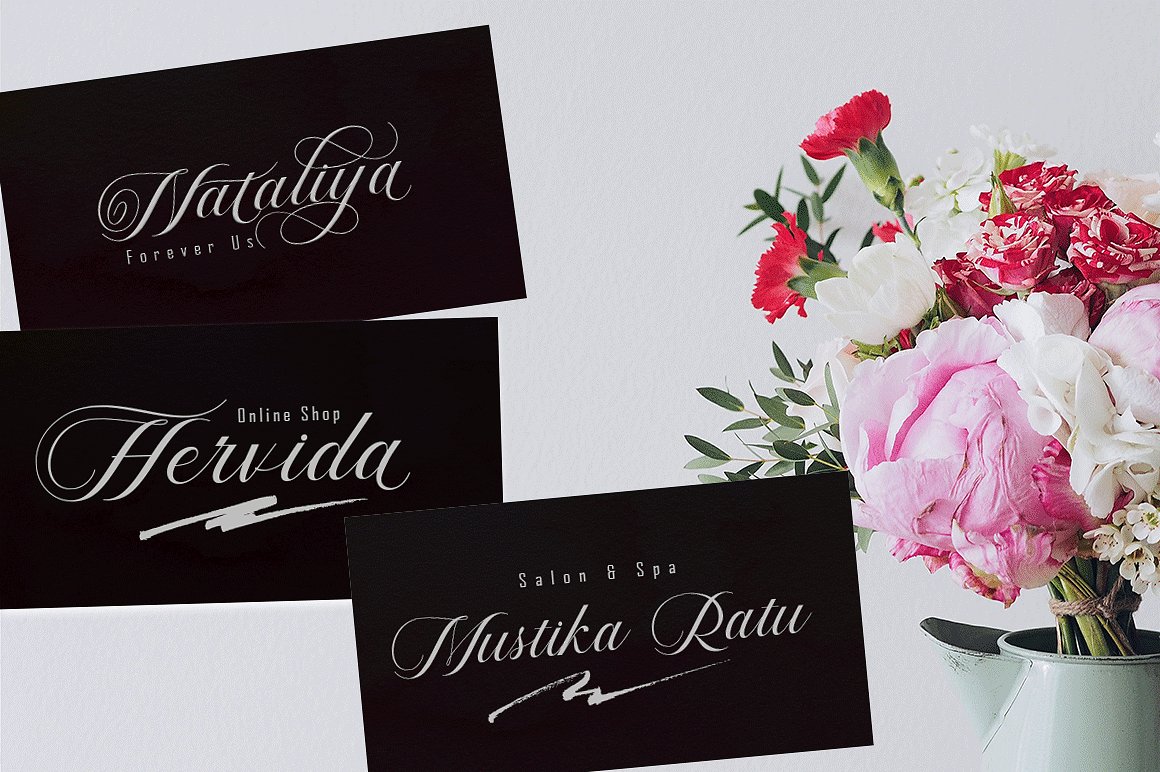 Violeta可爱现代书法字体 Violeta Cute Modern Calligraphy Font插图5