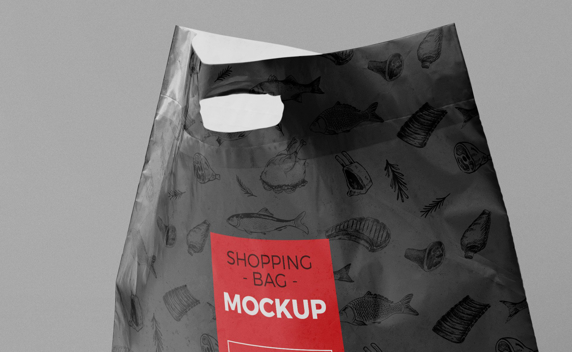 独立式塑料袋样机 Standing Plastic Bag Mockup插图3