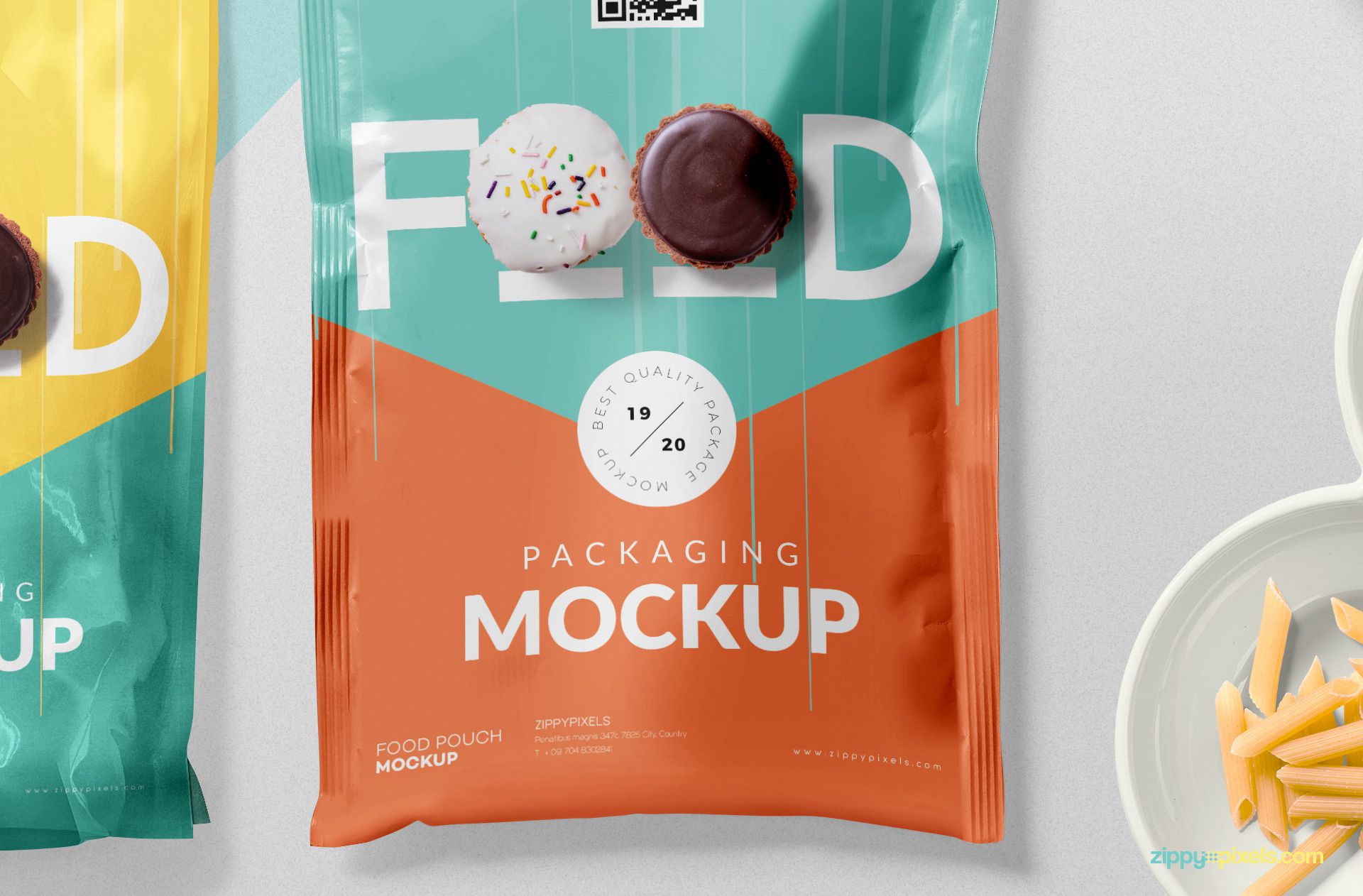食物零食塑料袋包装样机 Food Packaging PSD Mockups Collection插图4