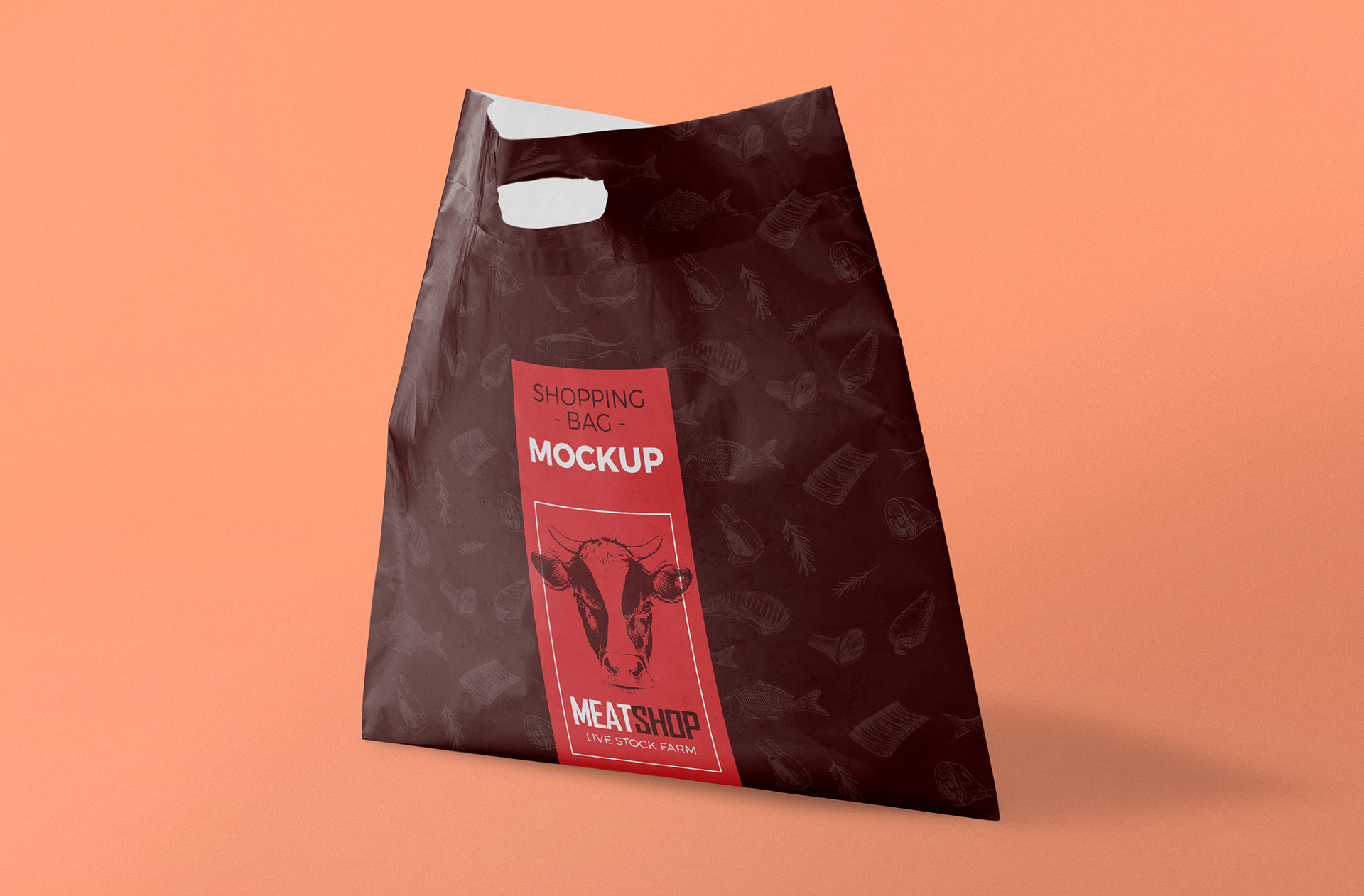 独立式塑料袋样机 Standing Plastic Bag Mockup插图2
