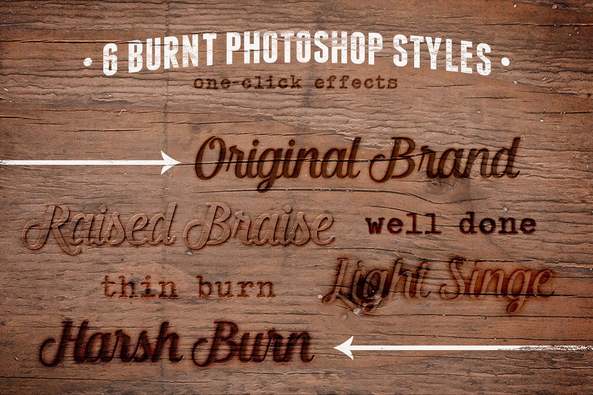 高清木质背景纹理集合 Burn Baby Burn Woodburning Effects Kit插图4