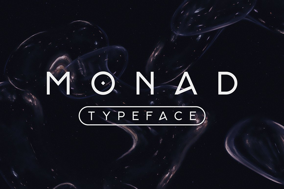 Monad极简现代几何优雅字体 Monad Minimalist Modern Geometric Elegant Font插图
