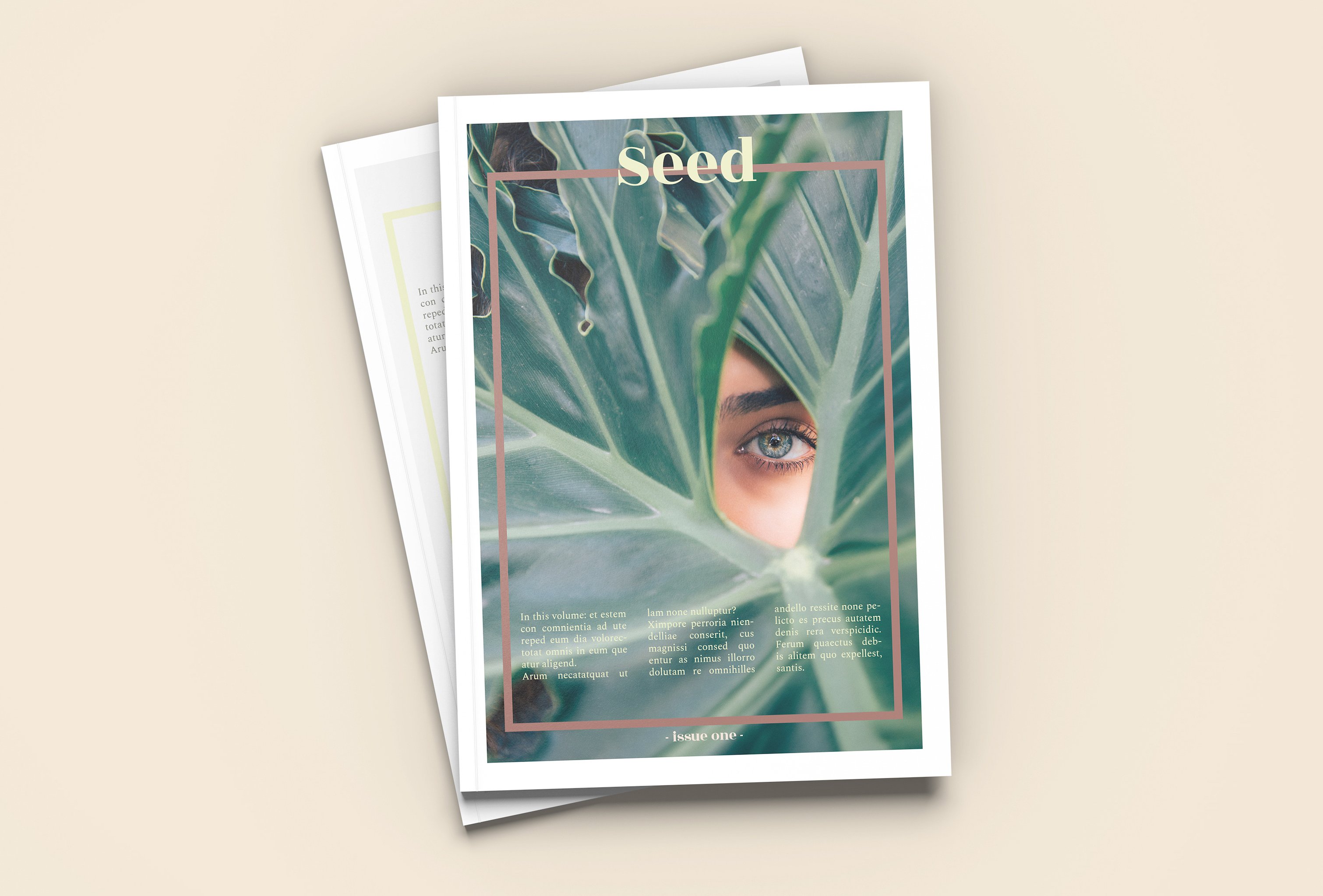 种子介绍画册样机 Seed – A4 Magazine Template插图1
