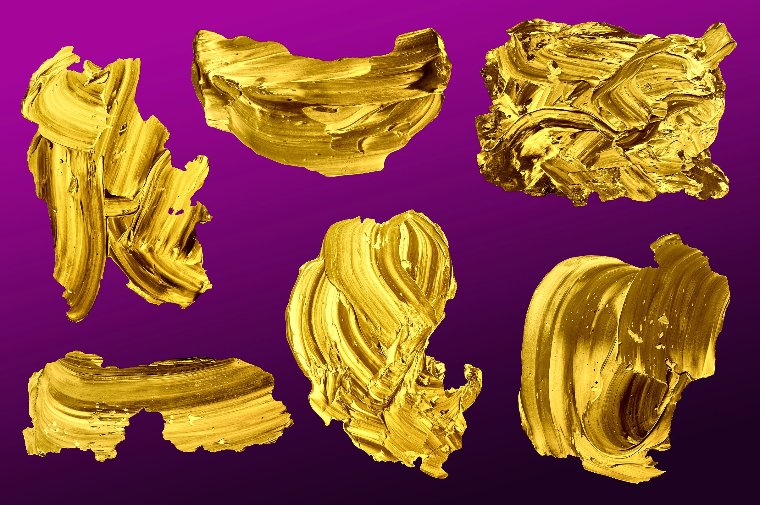 创意抽象纹理系列：金黄色颜料抽象纹理 Golden Paint插图6