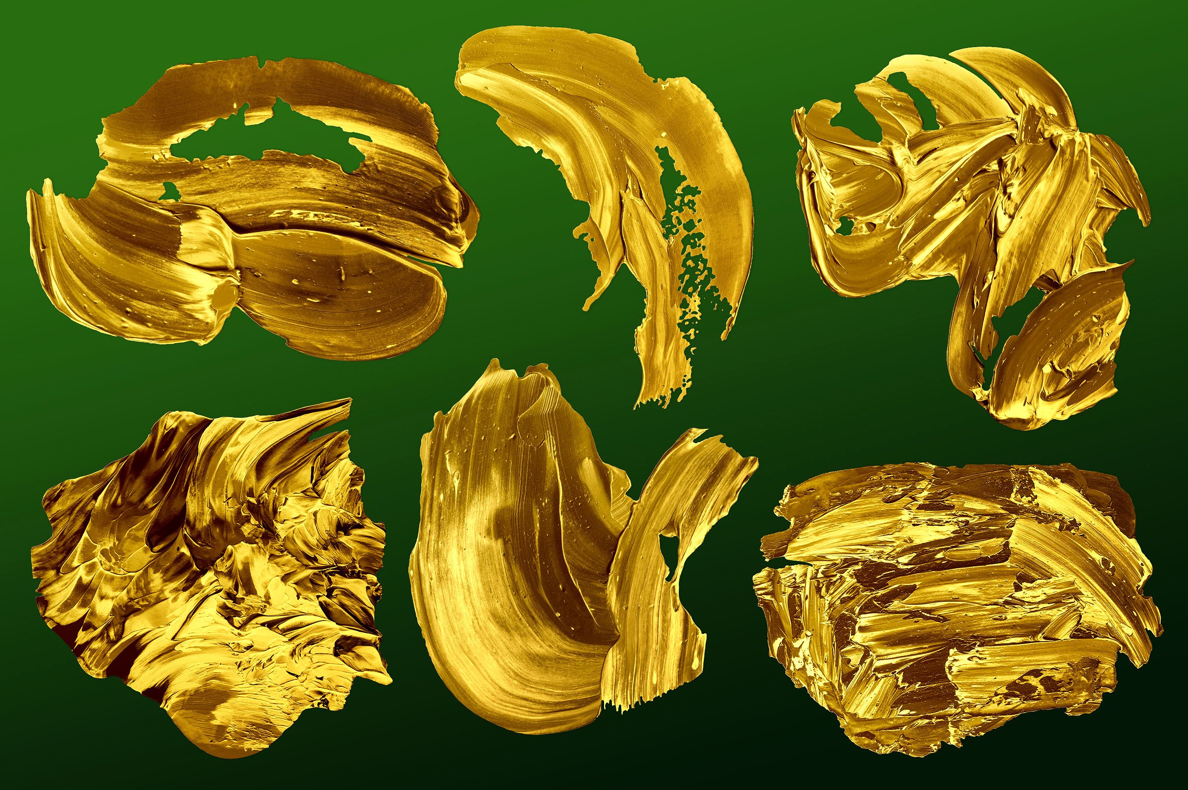 创意抽象纹理系列：金黄色颜料抽象纹理 Golden Paint插图5