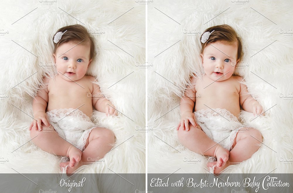 新生儿&婴儿摄影照片后期处理PS动作 Baby & Child Photoshop Actions插图3