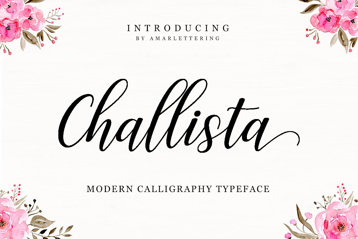 Challista手写书法字体插图