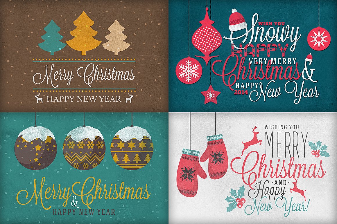 圣诞节背景和卡片第1波 Christmas Background & Cards Vol.1插图2