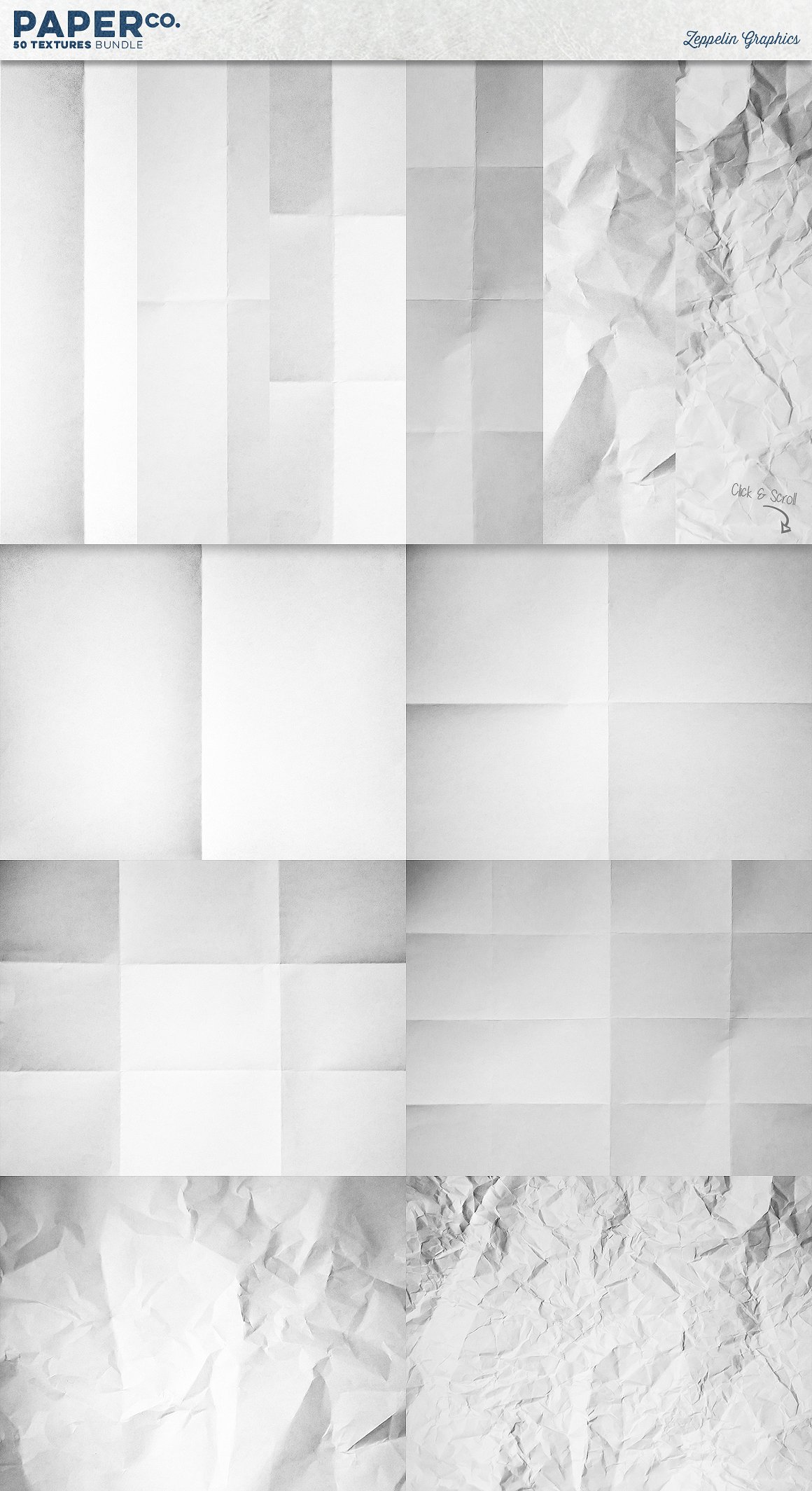 50款纸质纹理图形 50 Paper Textures Set插图6