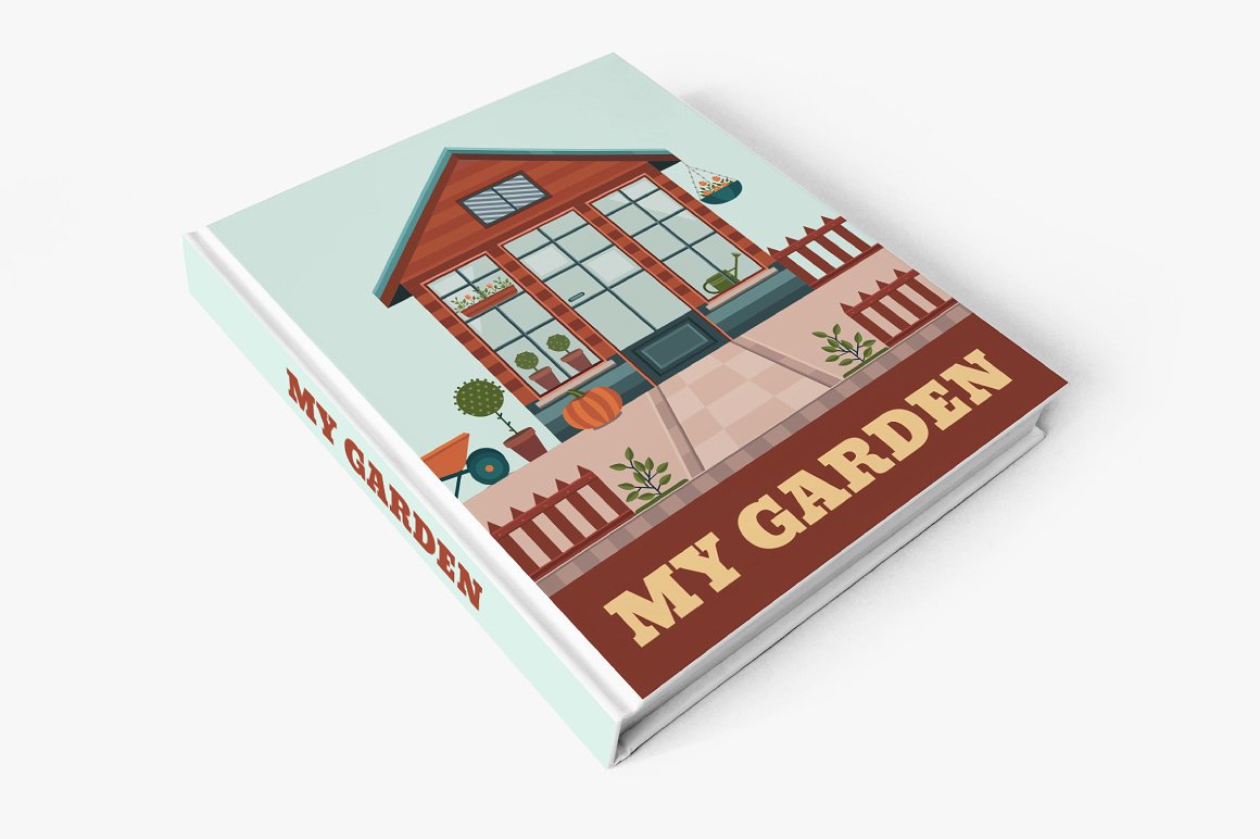 园艺元素矢量插图 Gardening Elements Vector Illustration插图1