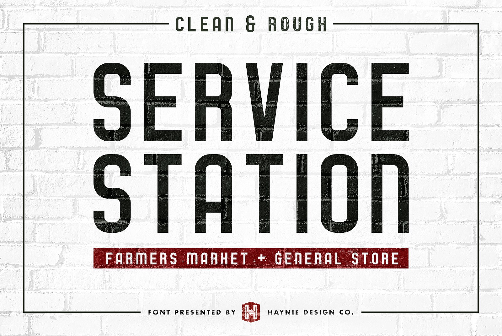 服务站复古市场字体 Service Station Retro Market Font插图2