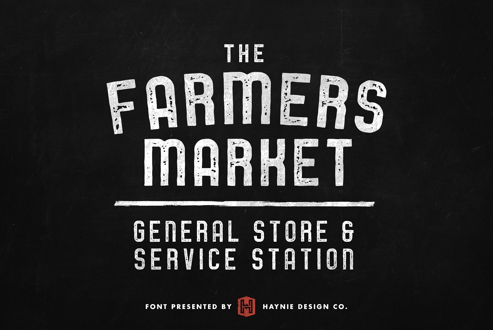 服务站复古市场字体 Service Station Retro Market Font插图