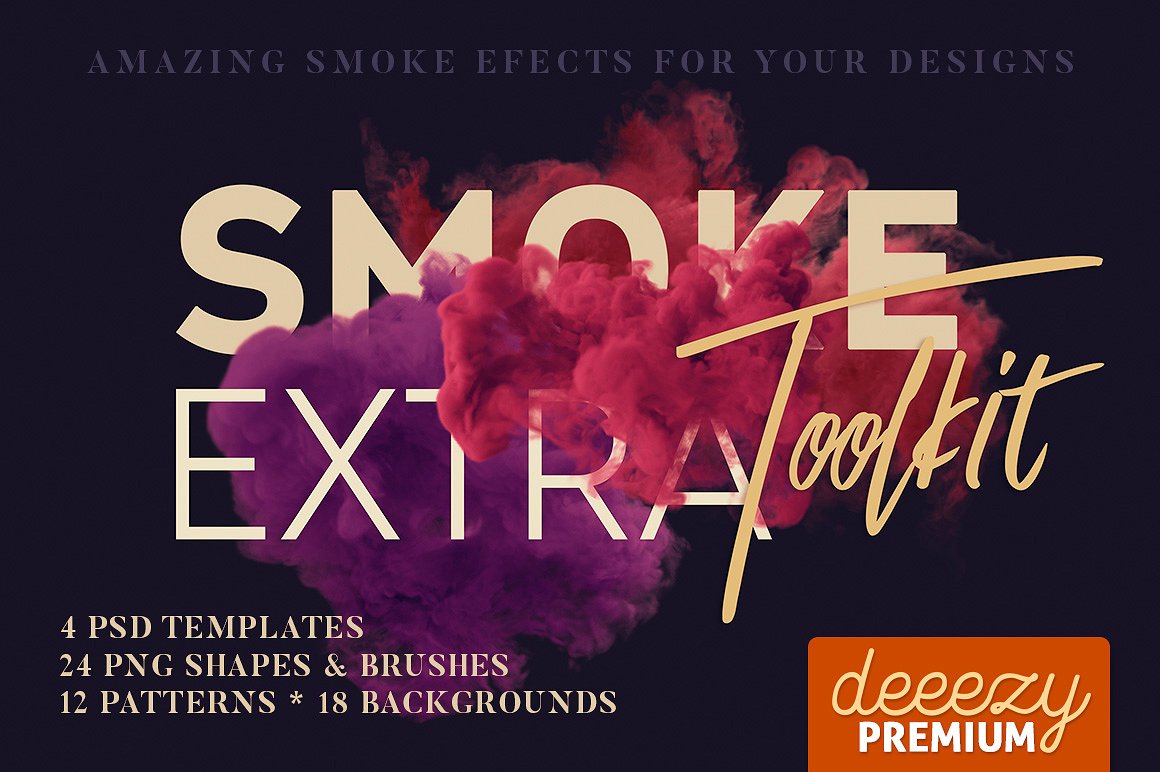 多彩烟雾效果扩展包 Smoke Toolkit Extra插图