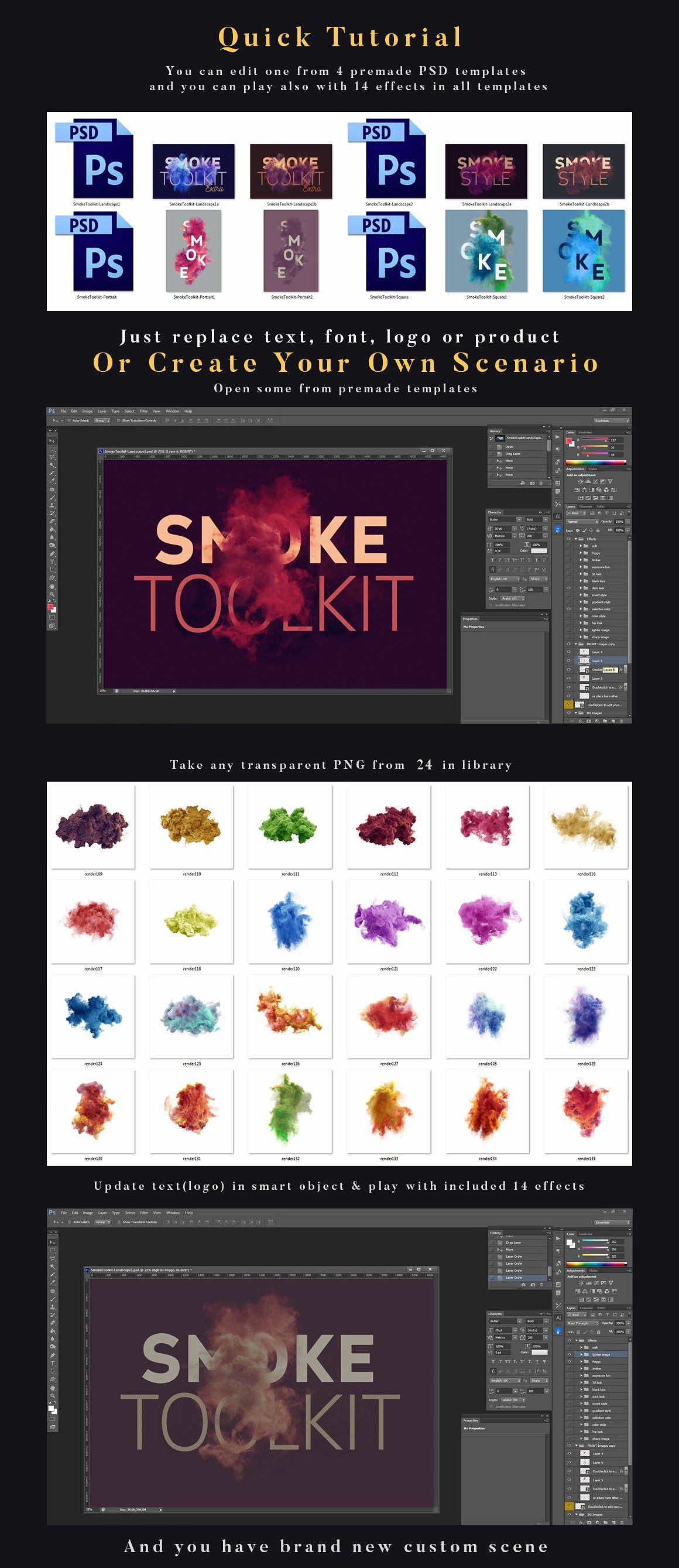 多彩烟雾效果扩展包 Smoke Toolkit Extra插图4