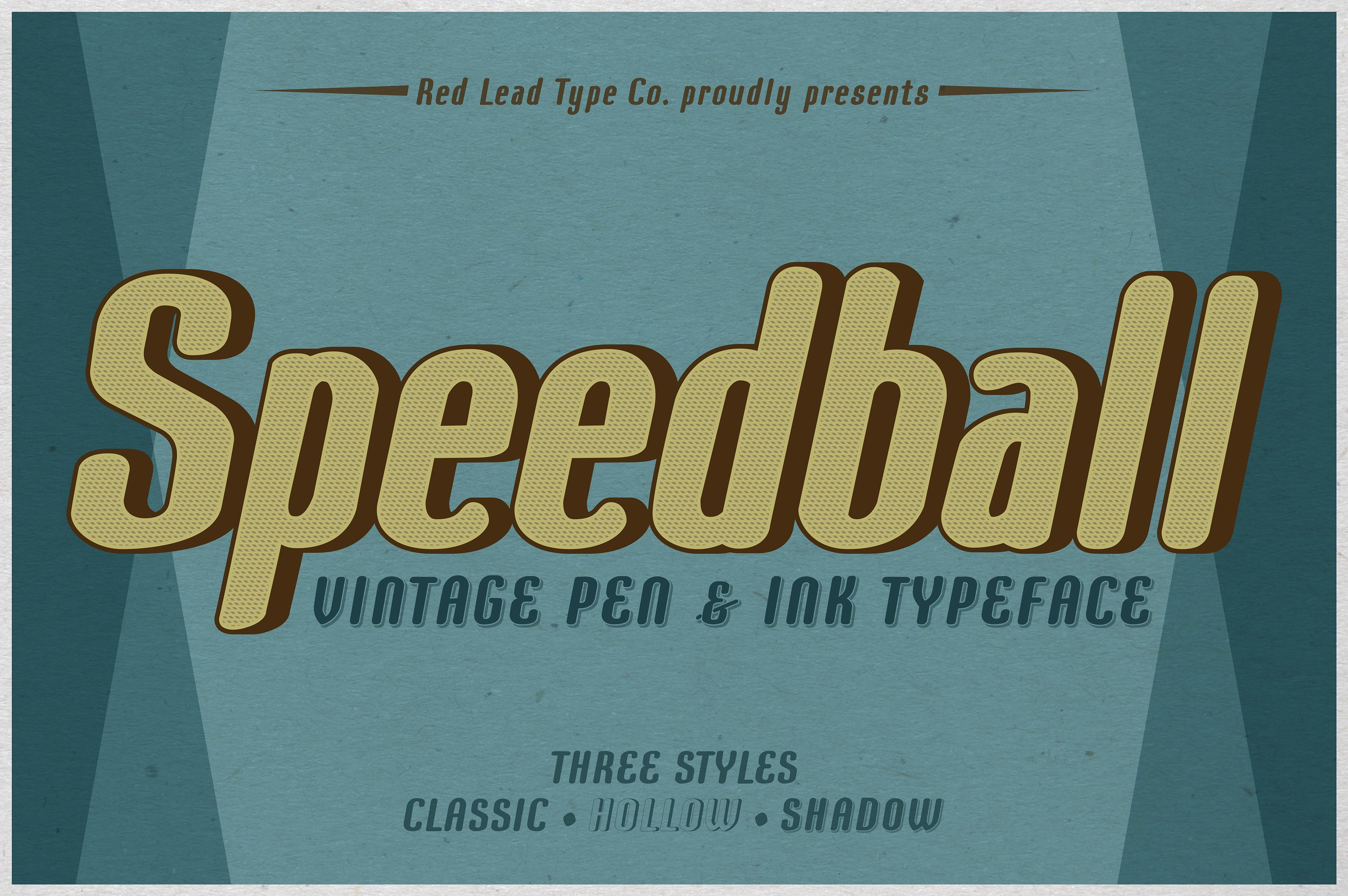 速度笔墨水字体 Speedball Pen Ink Typeface插图