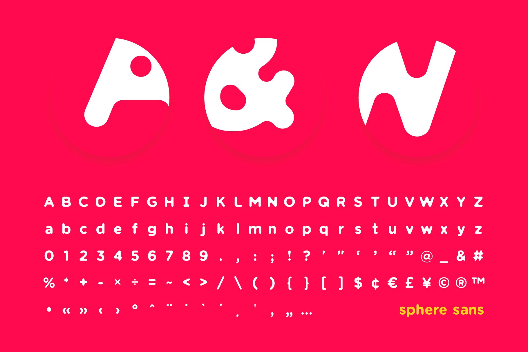 Sphere Sans柔软坚固球形字体 Sphere Sans Soft And Solid Spherical Font插图1