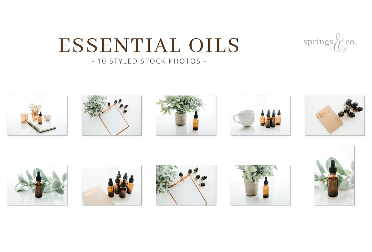 精油库存照片集合 Essential Oils Stock Photo Bundle插图1