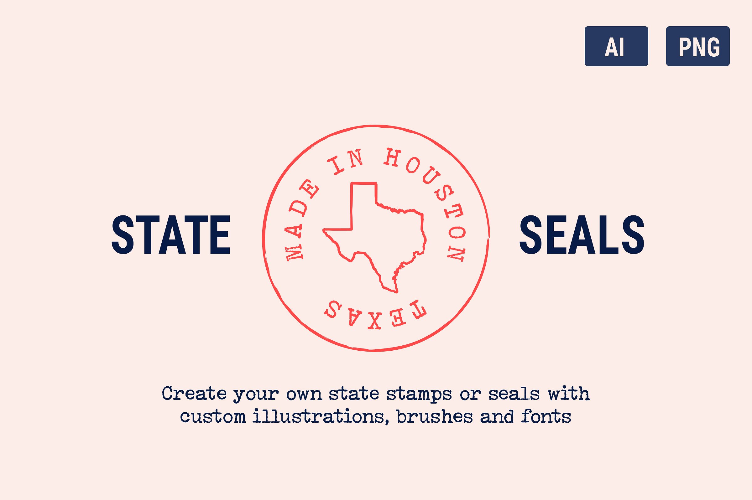 可定制州印章 State Seals Stamps插图