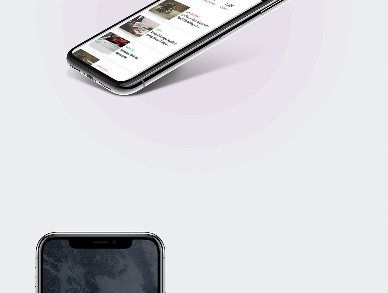 紫色炫酷移动手机app插图4