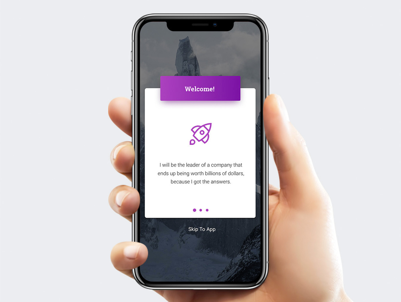 紫色炫酷移动手机app插图3