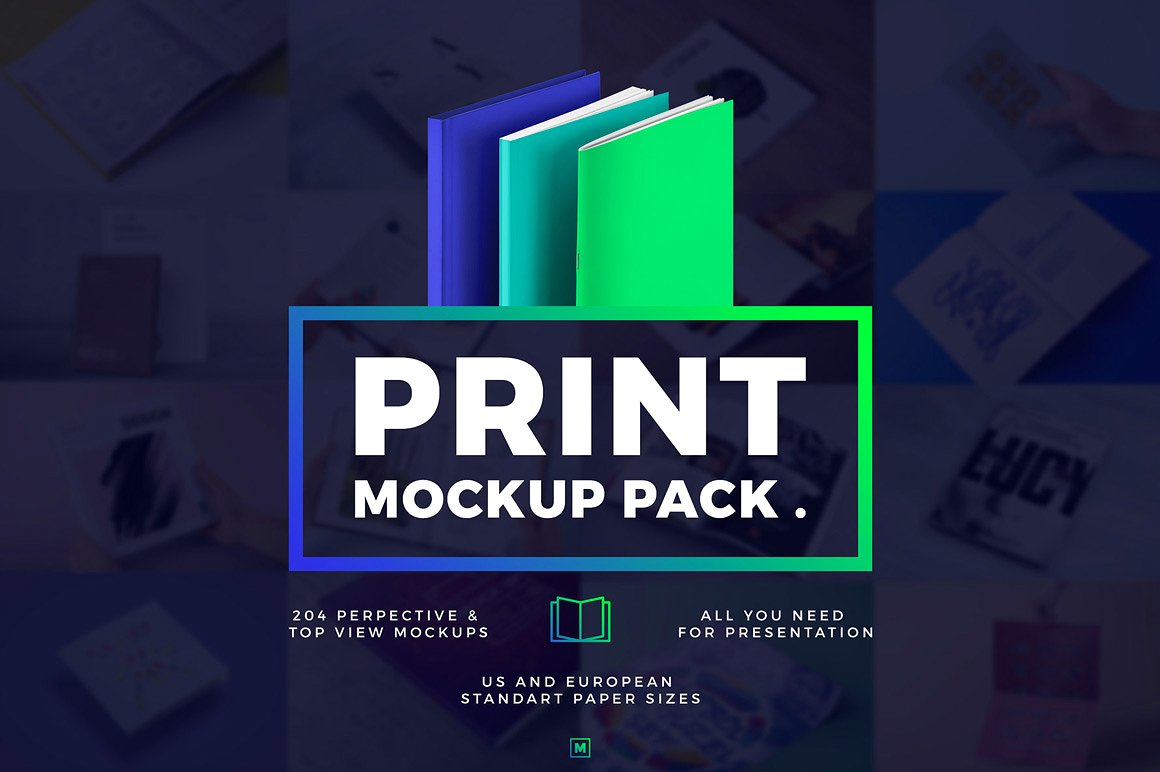 超级全面的打印样机包 Print Mock Up Pack插图