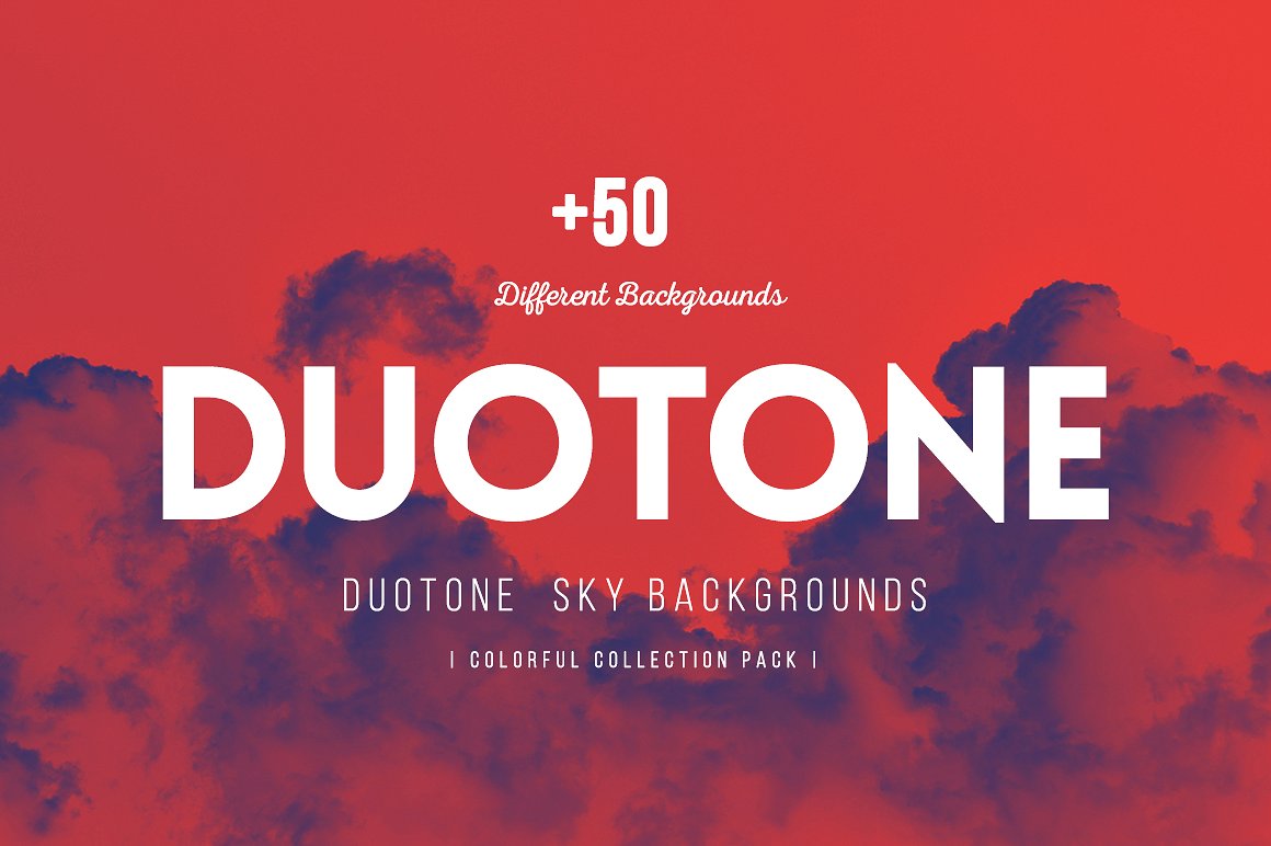 50款双色调天空背景 50 Duotone SKY Backgrounds插图4