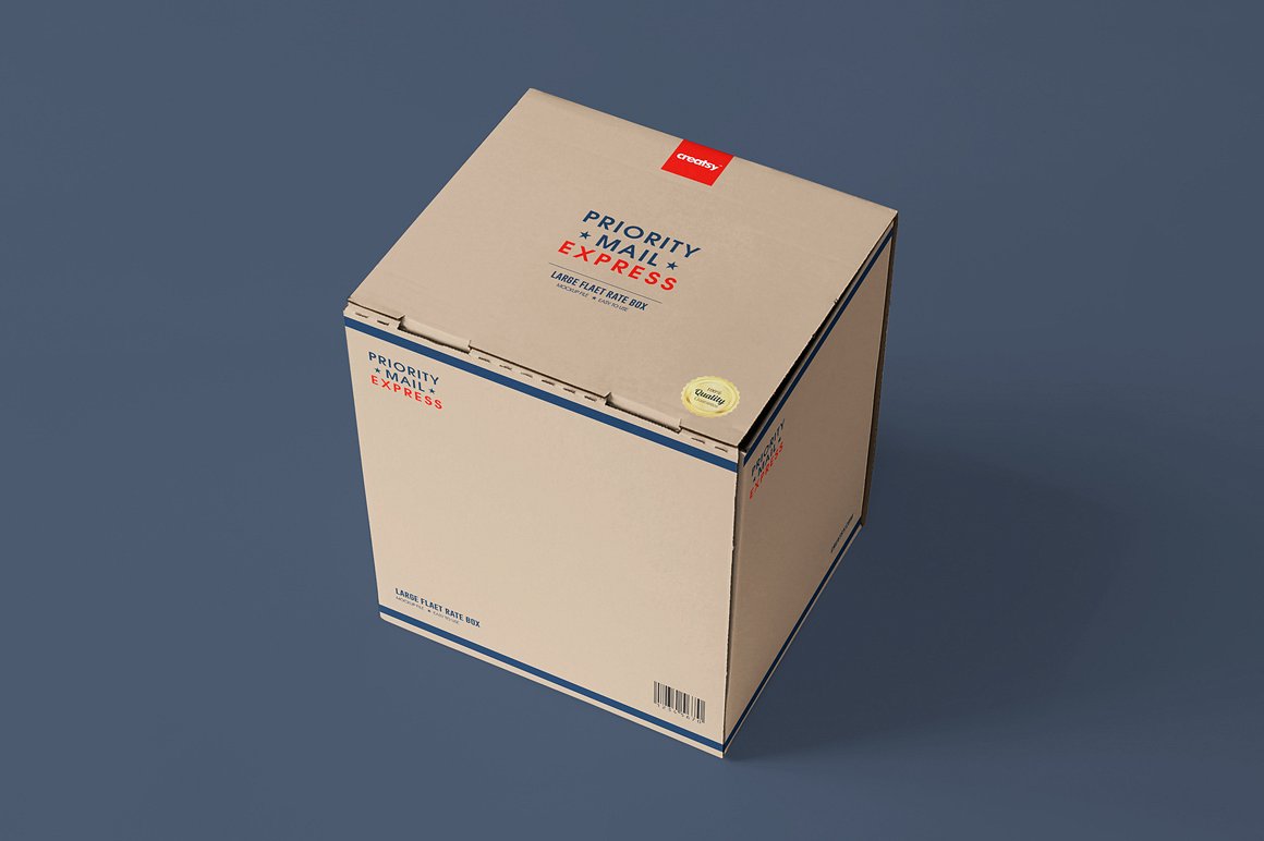 3款快递包装盒样机集合 3 Mailing Box Types Mockup Set插图7