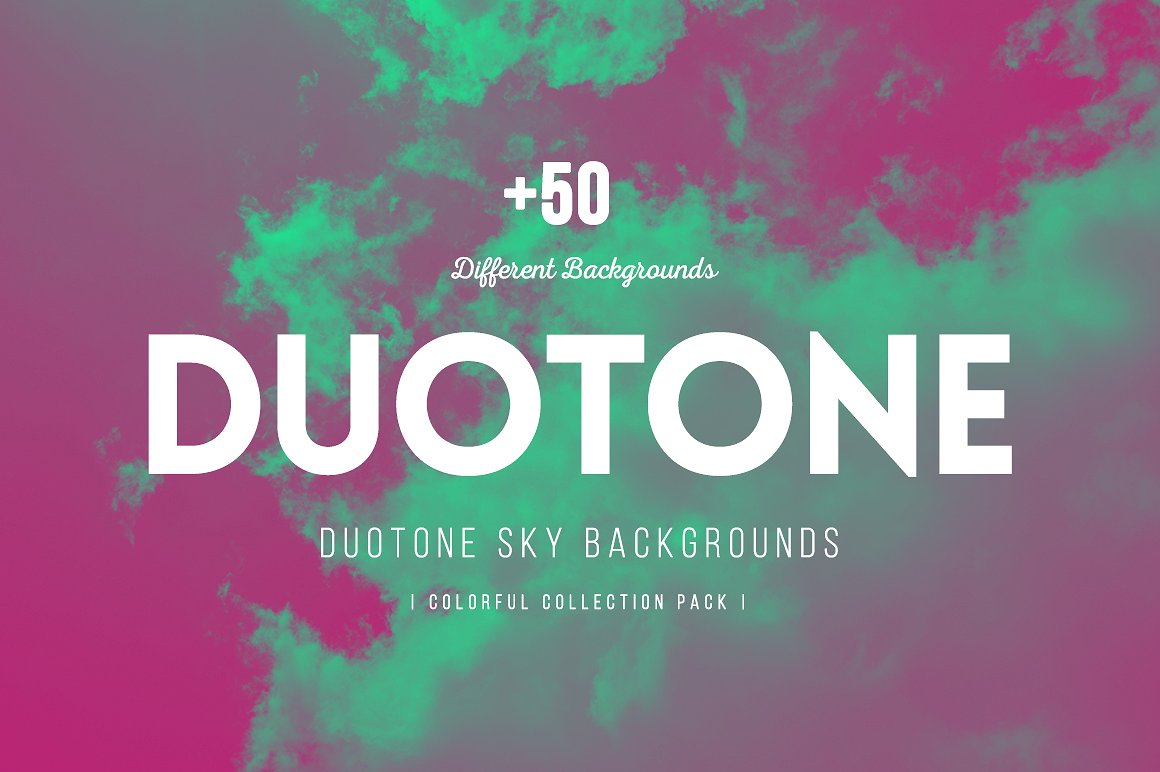 50款双色调天空背景 50 Duotone SKY Backgrounds插图1