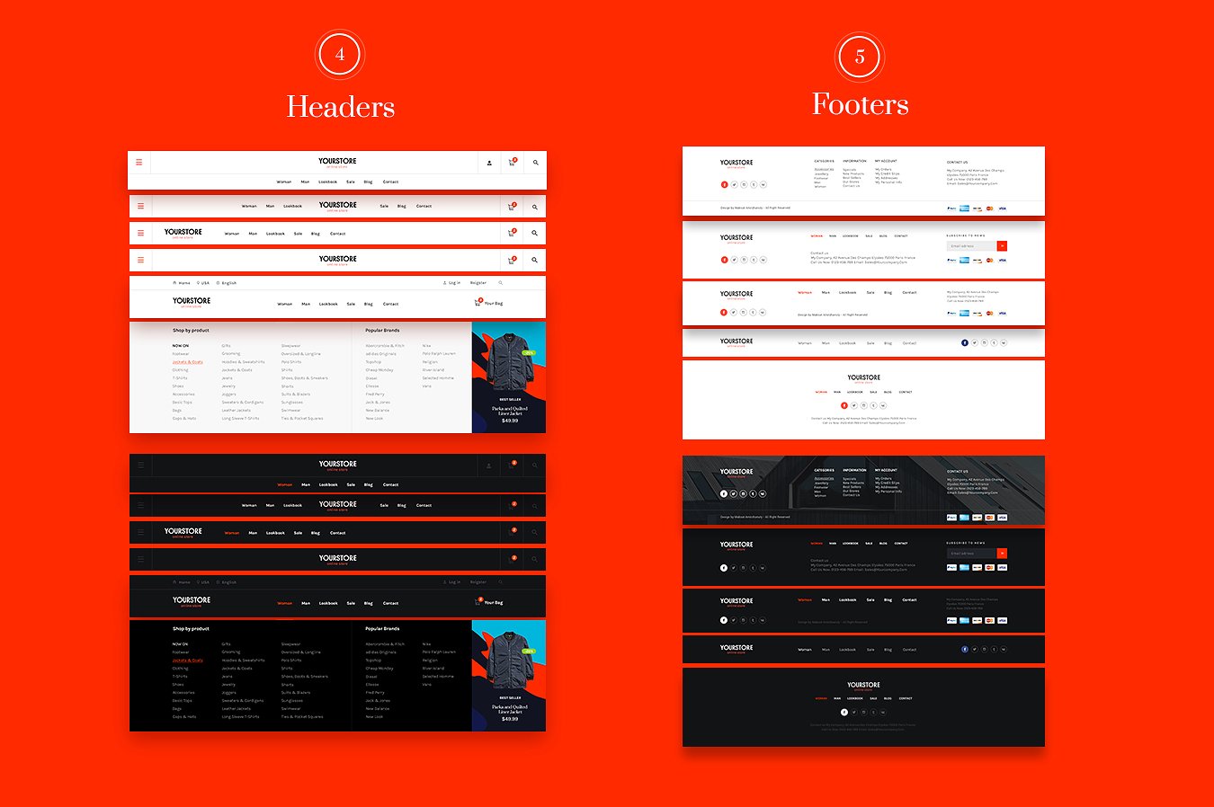 色彩斑澜的社交媒体UI套件 Multicolor UI Kit插图6