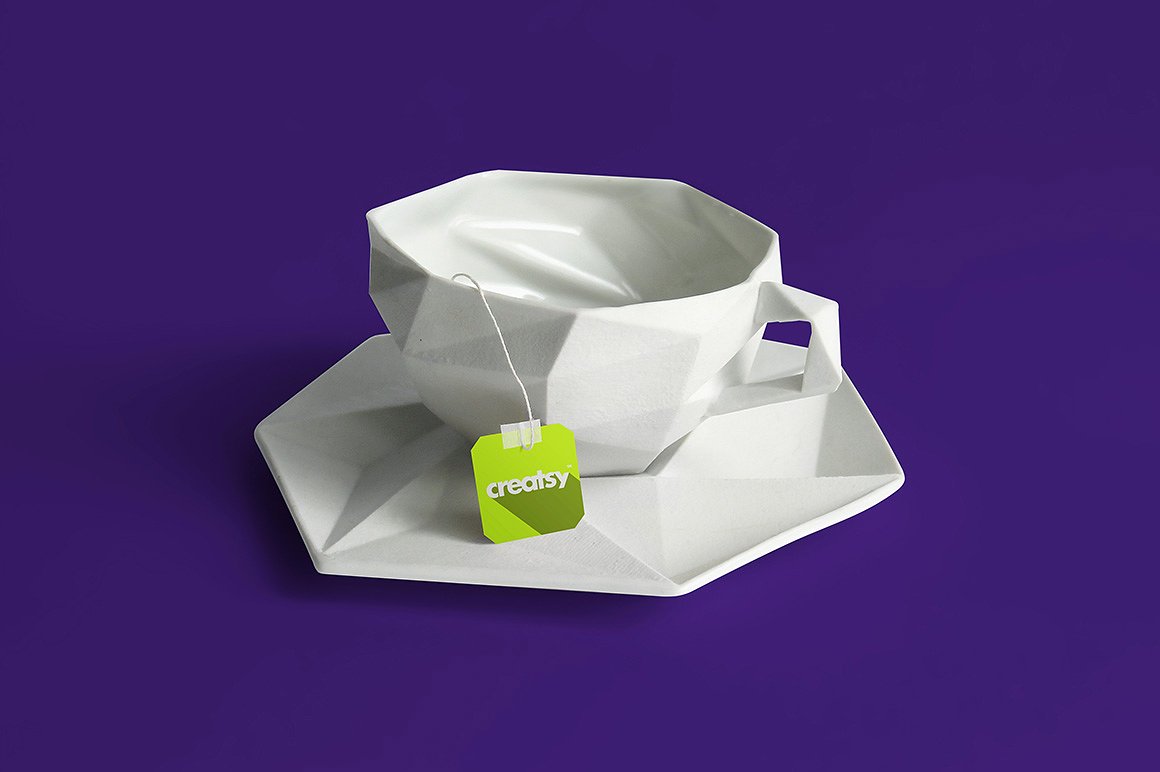 茶盒和茶包标签样机集合 Tea Box and Label Mockup Set插图10