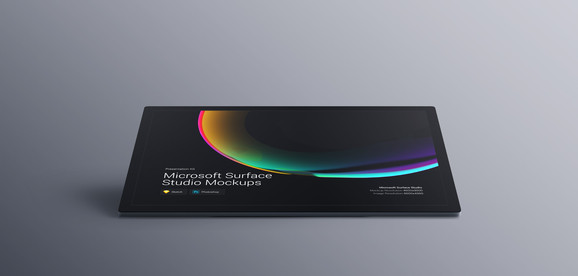 超级主流桌面&移动设备样机系列：微软一体机 Surface Studio 样机&场景 [兼容PS,Sketch;共3.83GB]插图5
