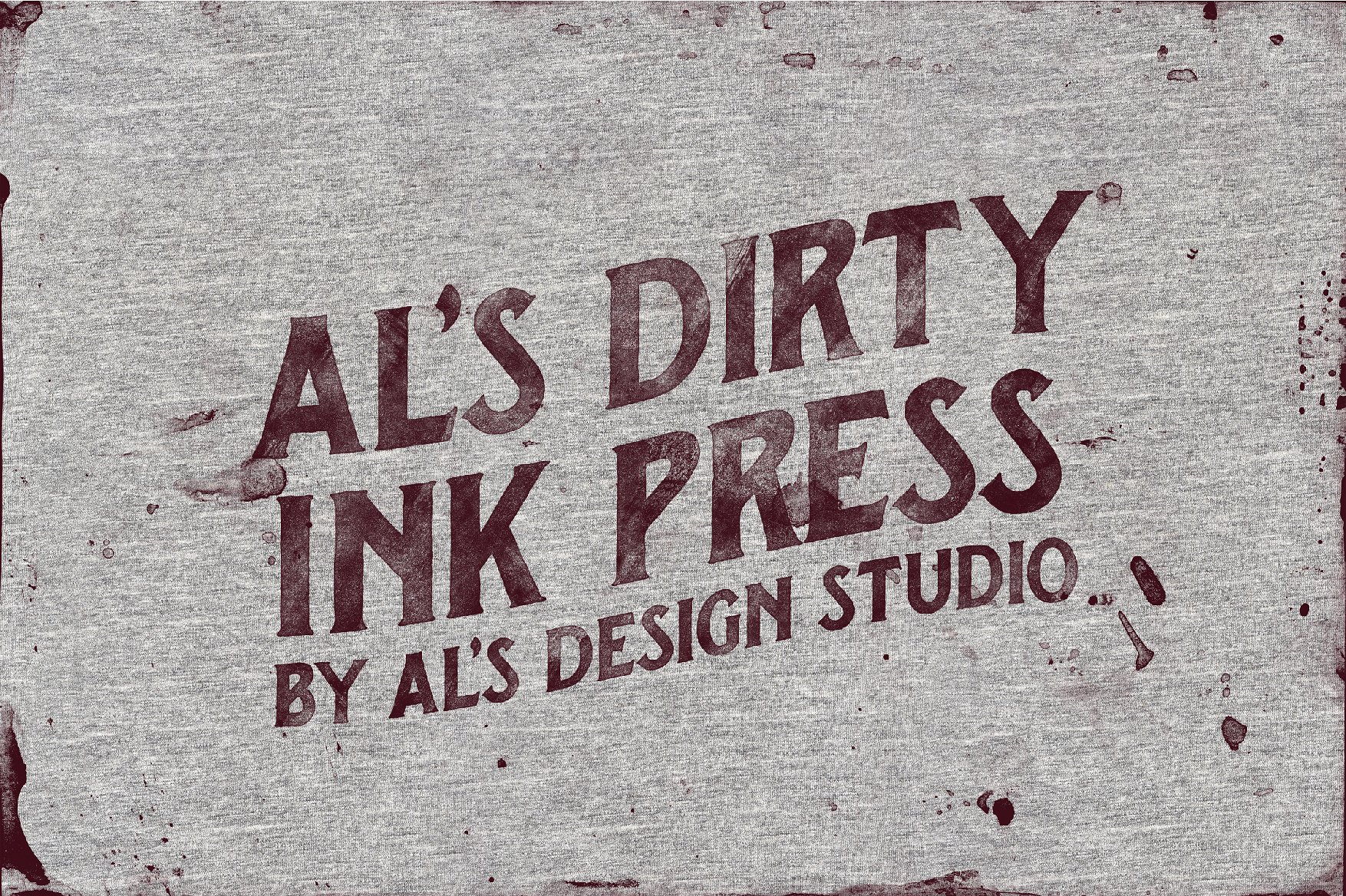 做旧粗糙手工墨水印刷背景纹理Ps设计素材 ALs Dirty Ink Press插图2
