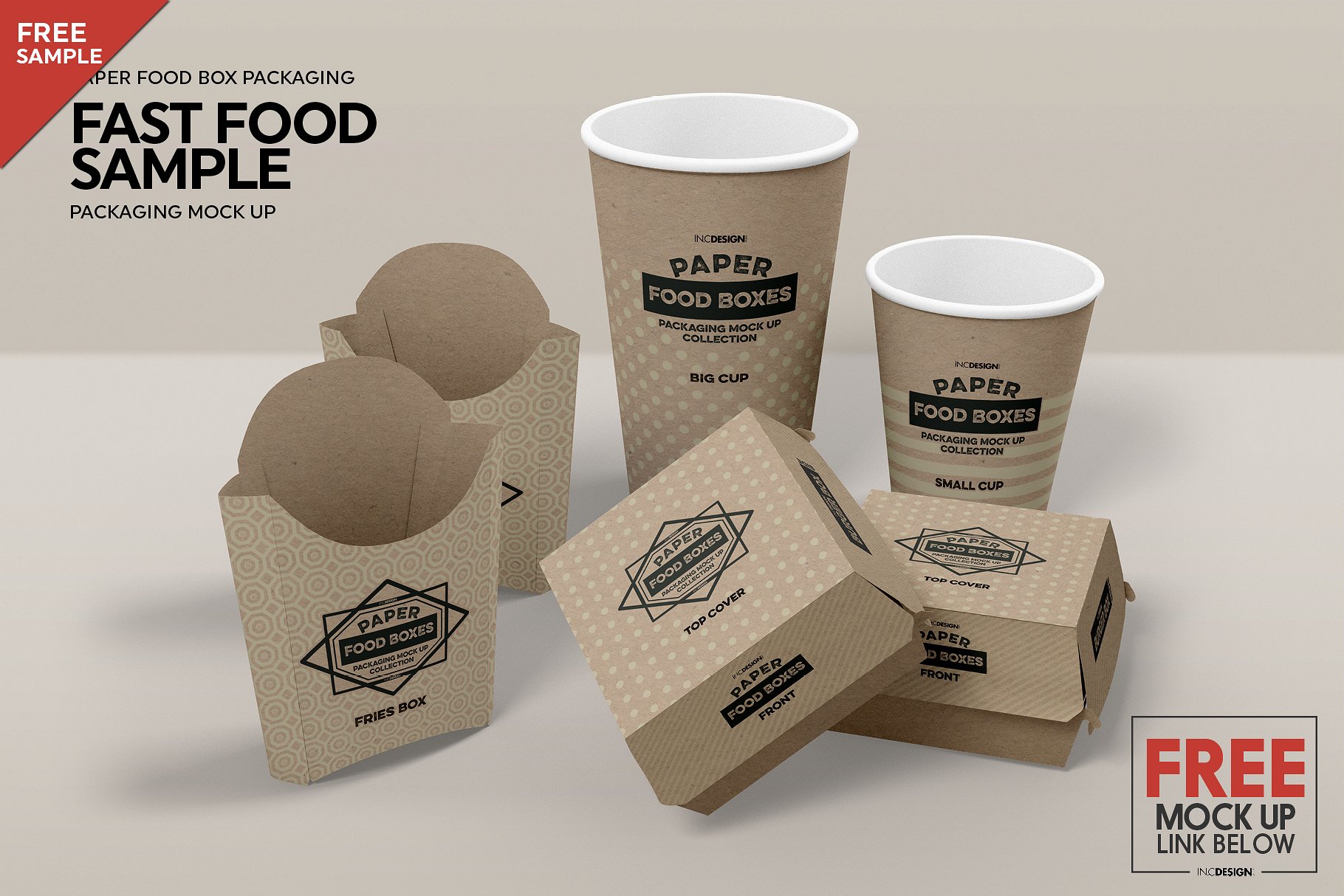 纸质食品盒包装样机1 Food Box Packaging Mockups Vol 1插图31