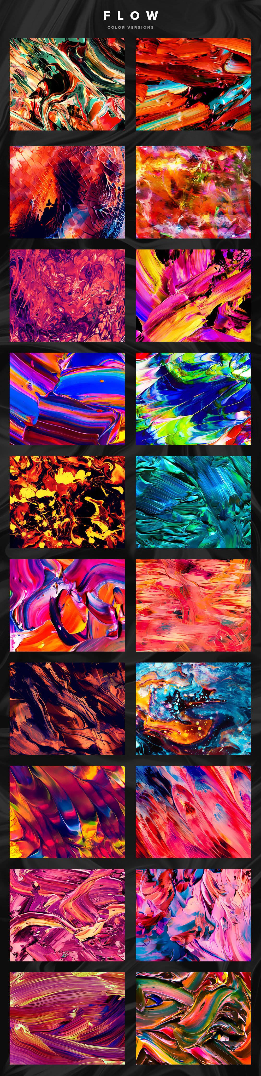创意抽象纹理系列：100个高分辨率抽象流体绘画 Flow, Vol. 1插图5