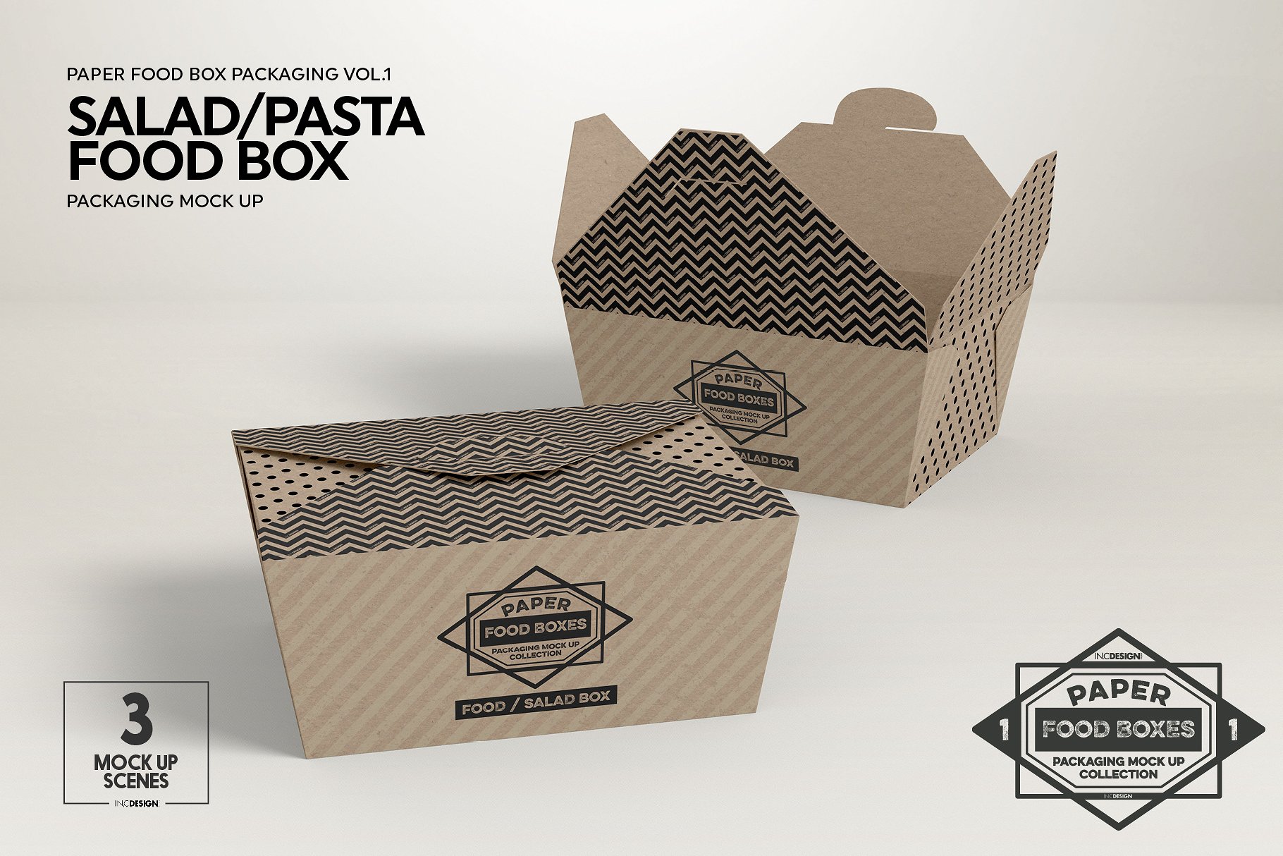 纸质食品盒包装样机1 Food Box Packaging Mockups Vol 1插图23