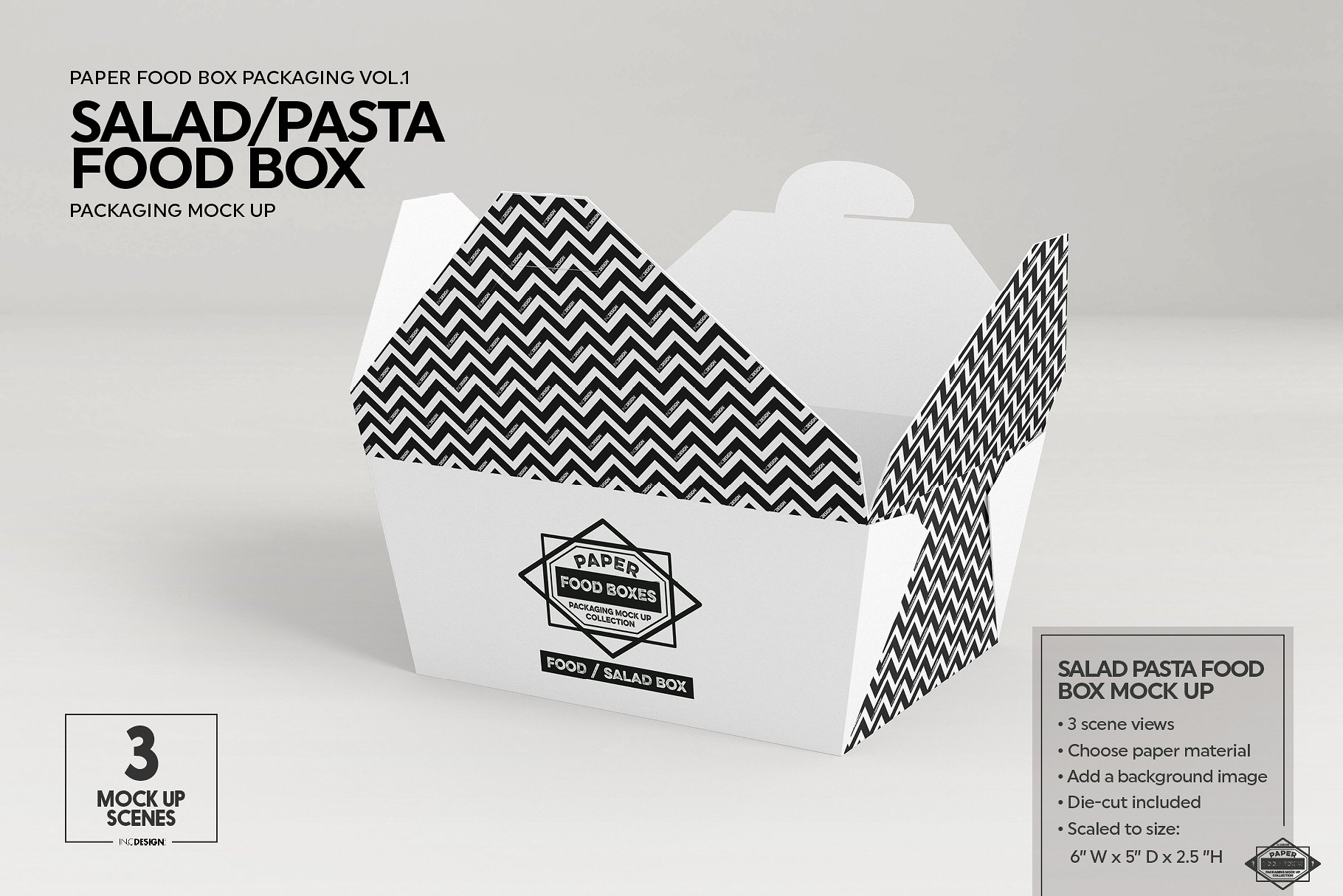 纸质食品盒包装样机1 Food Box Packaging Mockups Vol 1插图21