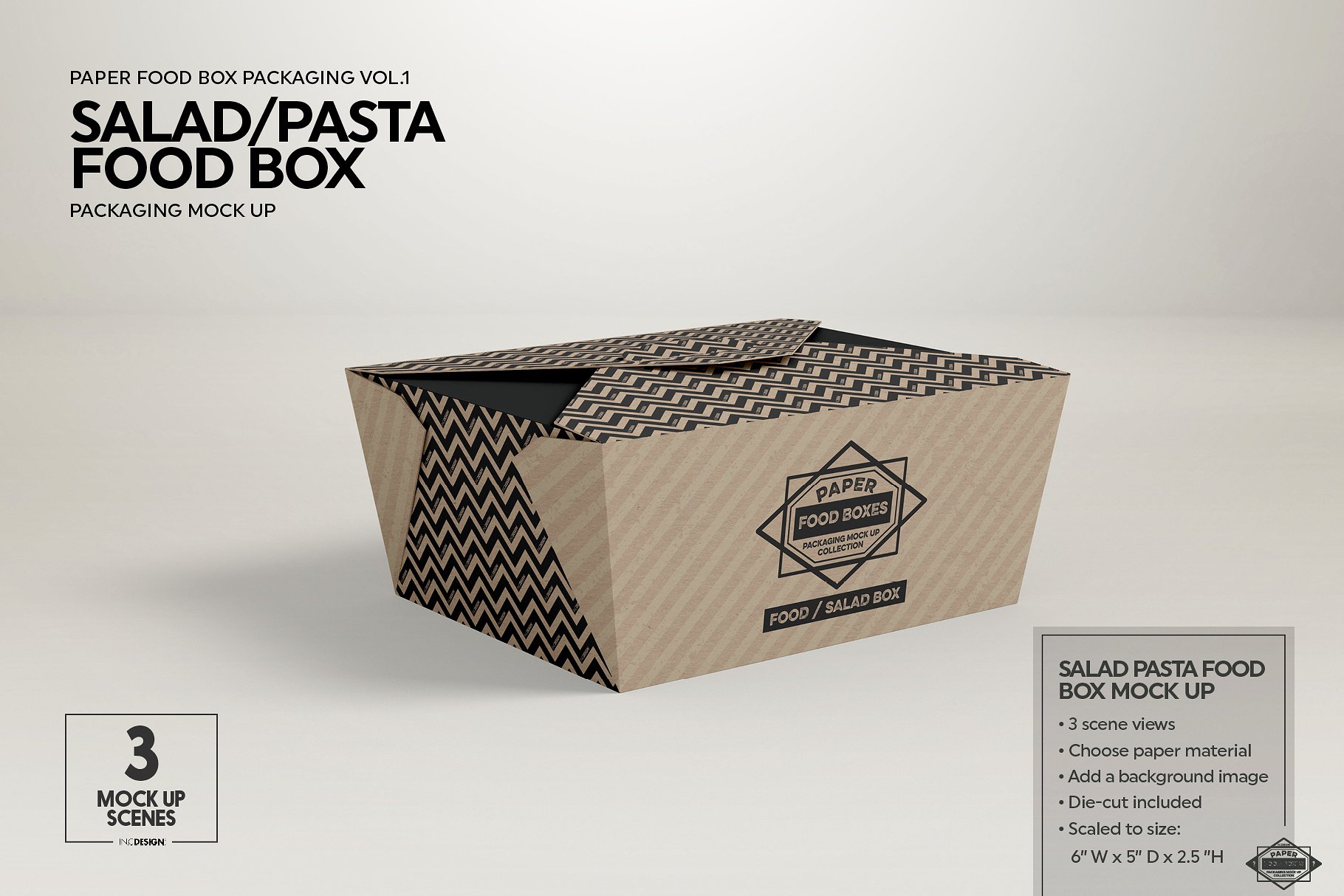纸质食品盒包装样机1 Food Box Packaging Mockups Vol 1插图19