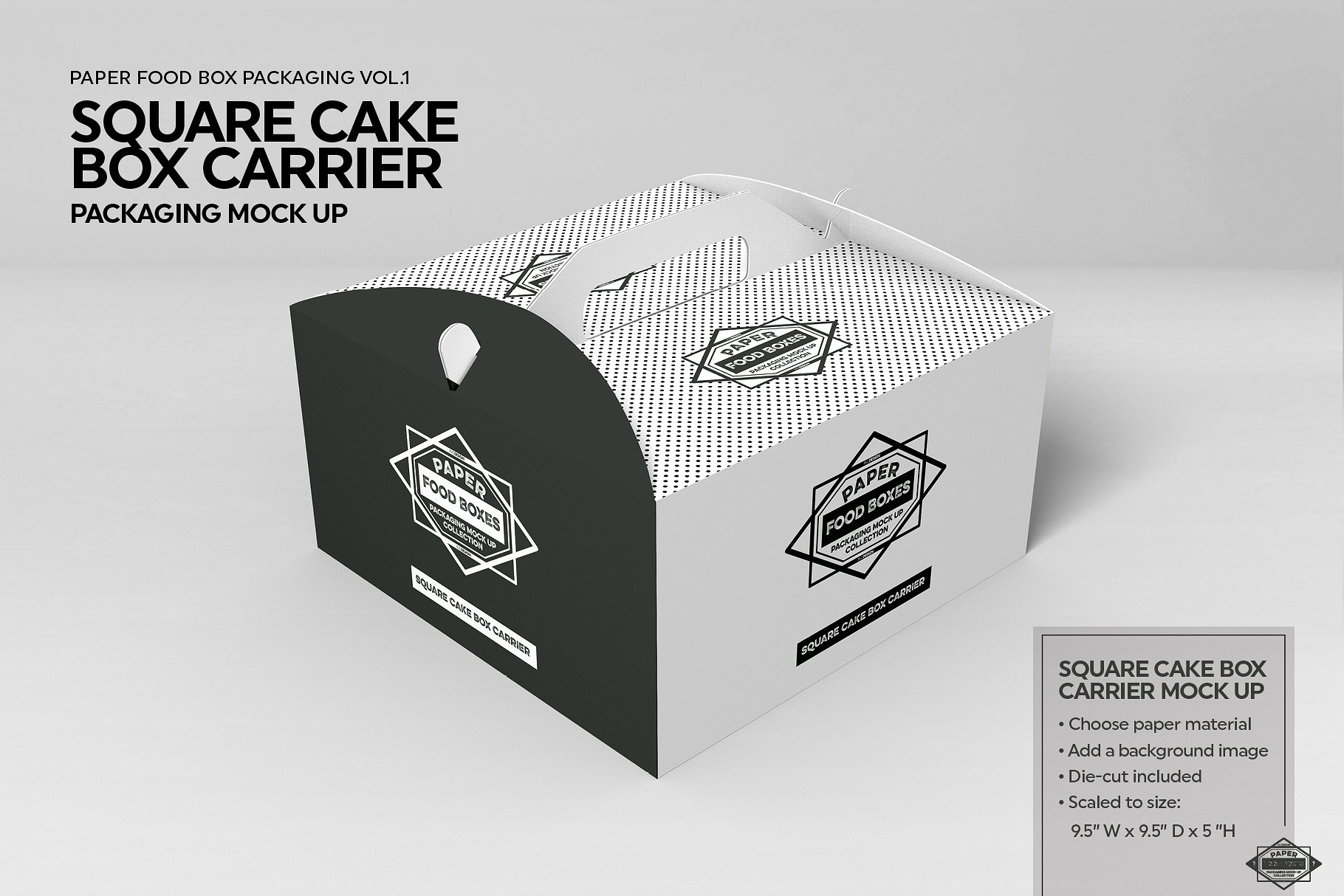 纸质食品盒包装样机1 Food Box Packaging Mockups Vol 1插图16