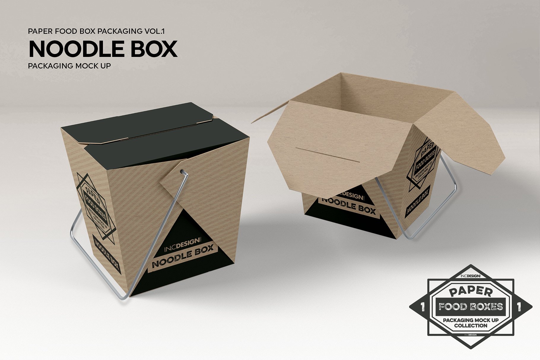 纸质食品盒包装样机1 Food Box Packaging Mockups Vol 1插图14