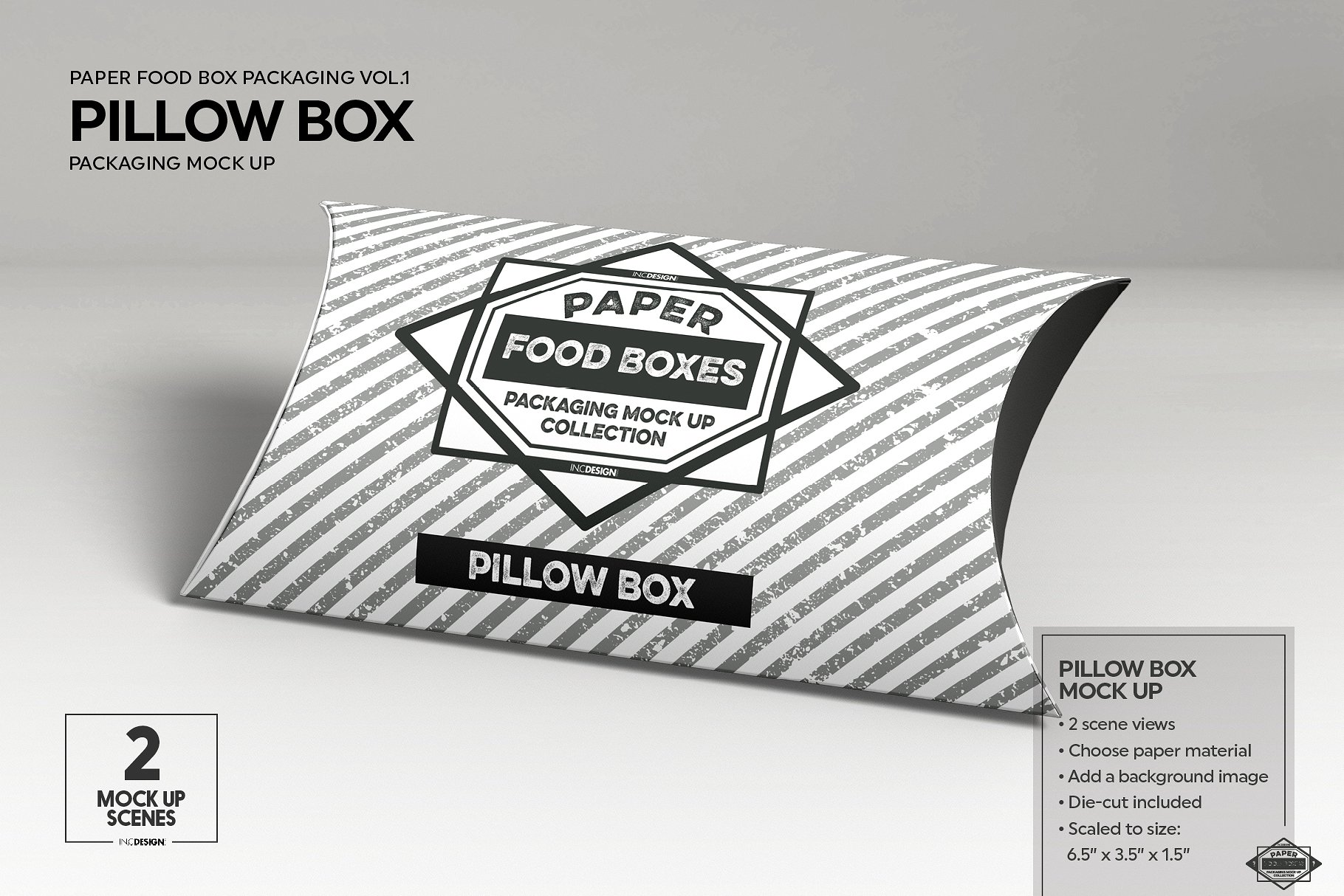 纸质食品盒包装样机1 Food Box Packaging Mockups Vol 1插图10